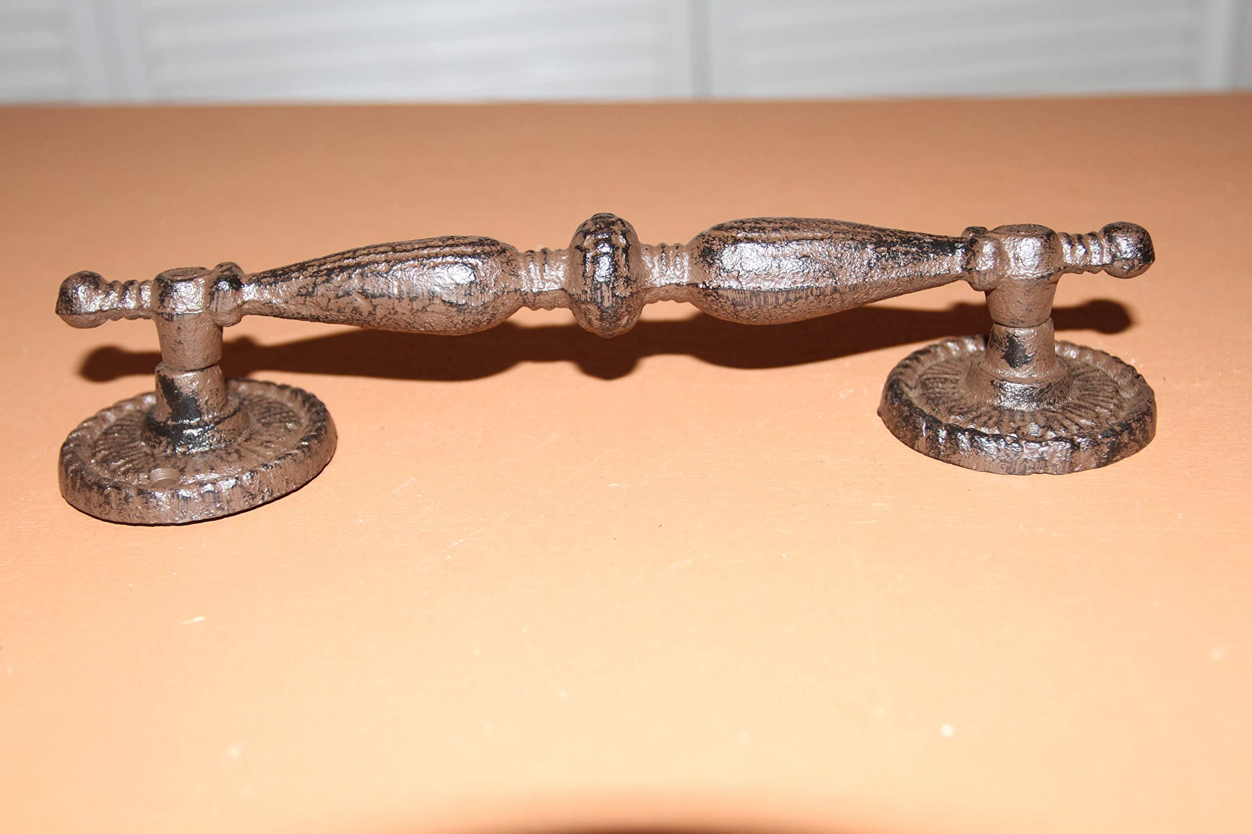 Old Fashion Cast Iron Large Drawer Pull, Brown Cast Iron - HW-100