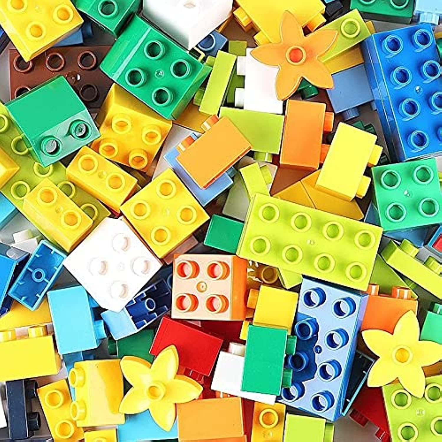 B&K 90 Pieces Building Blocks Classic Bricks 6 Colors | Bricks STEM Toy for Compatible with All Ages. (90 Pieces)