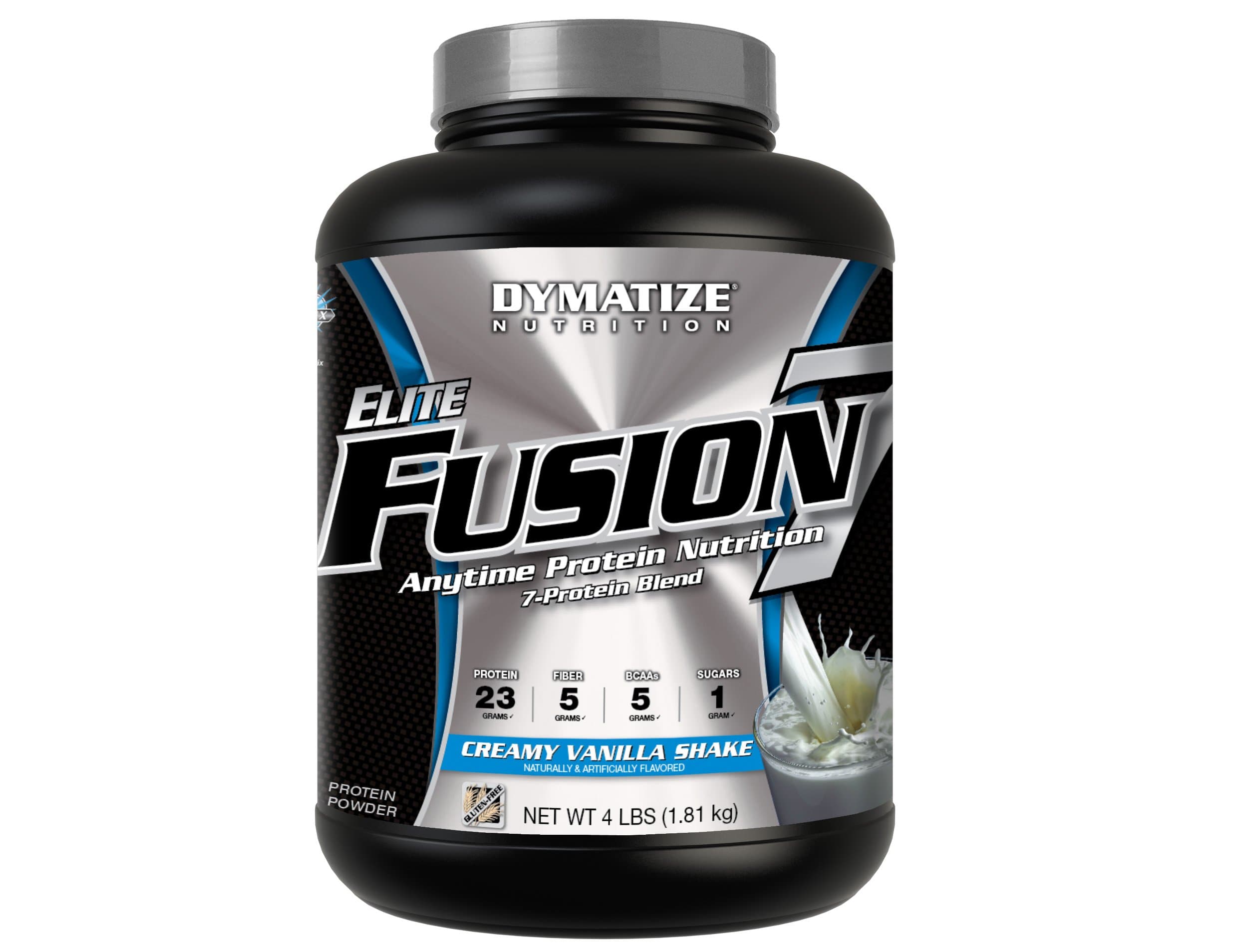 Dymatize Nutrition Elite Fusion-7 Drink, Vanilla, 4 Pound