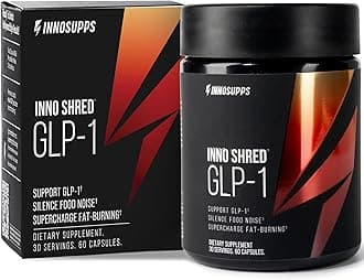 InnoSupps Inno Shred GLP-1 - Thermogenic Support + Appetite Support + Energy* - Berberine + Chromium - 60 Capsules. 30 Servings.
