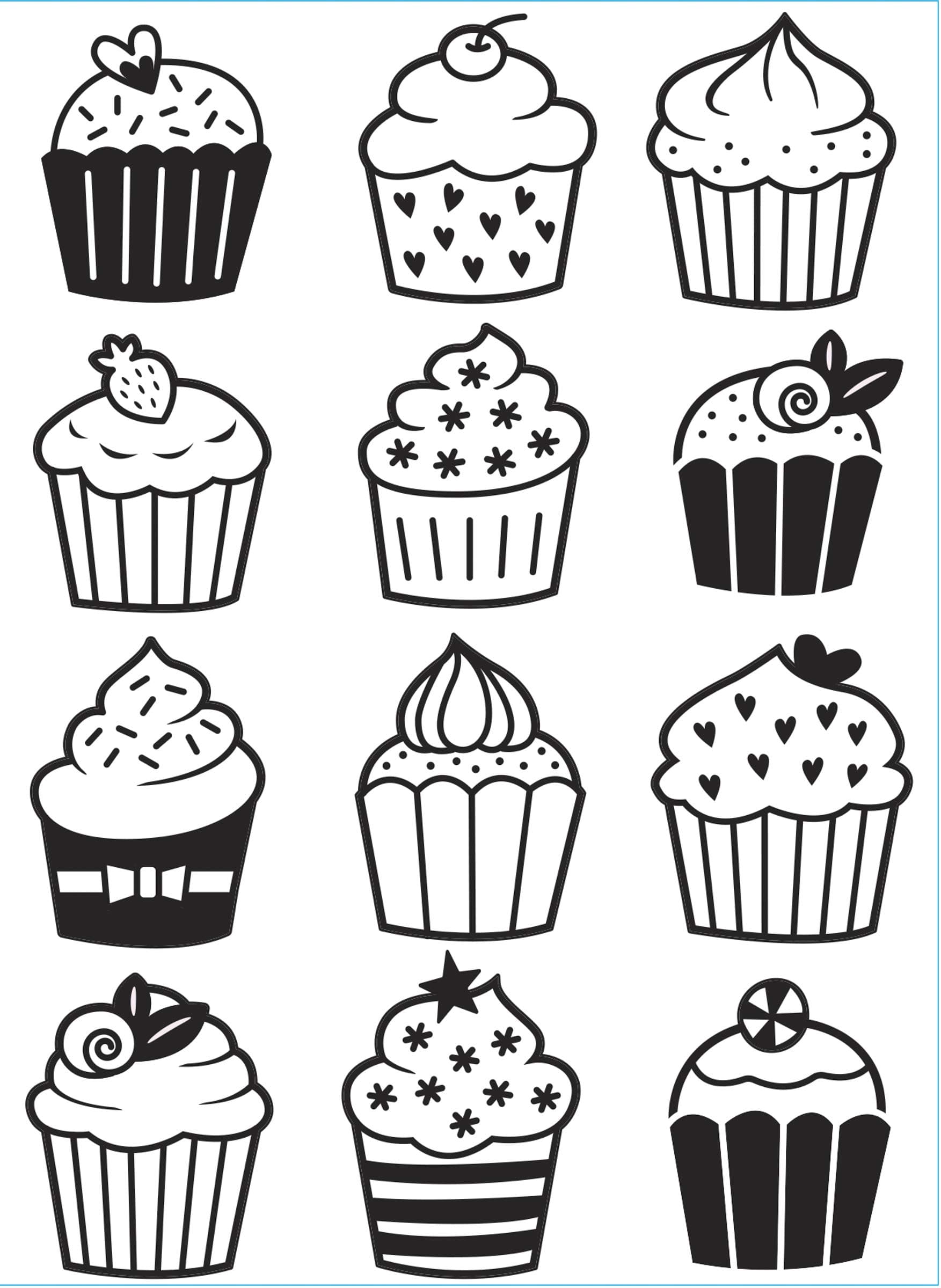 Darice Cupcakes, 4.25 x 5.75 inches Embossing Folder, Clear