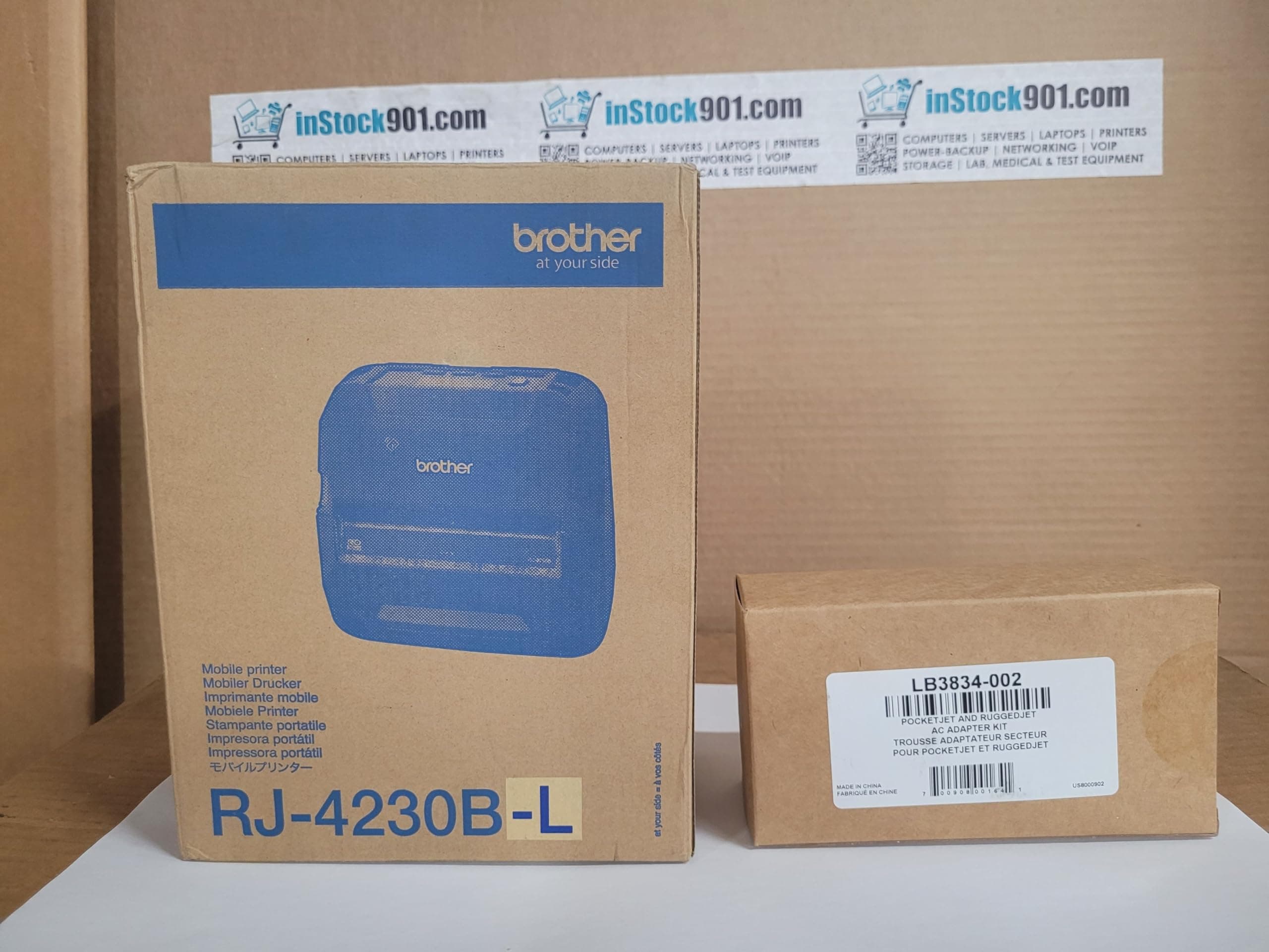 Brother Rugged Jet RJ4230B-L Mobile 4IN DT Printer USB BT H/MFI NFC Pairing