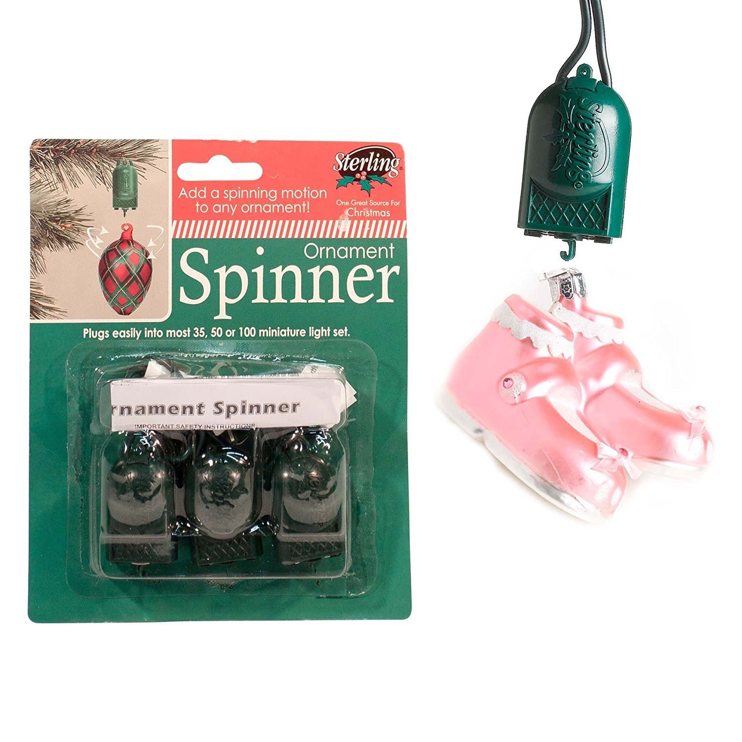 STERLING SUPPLY 12010002 3-Pack Ornament Spinner