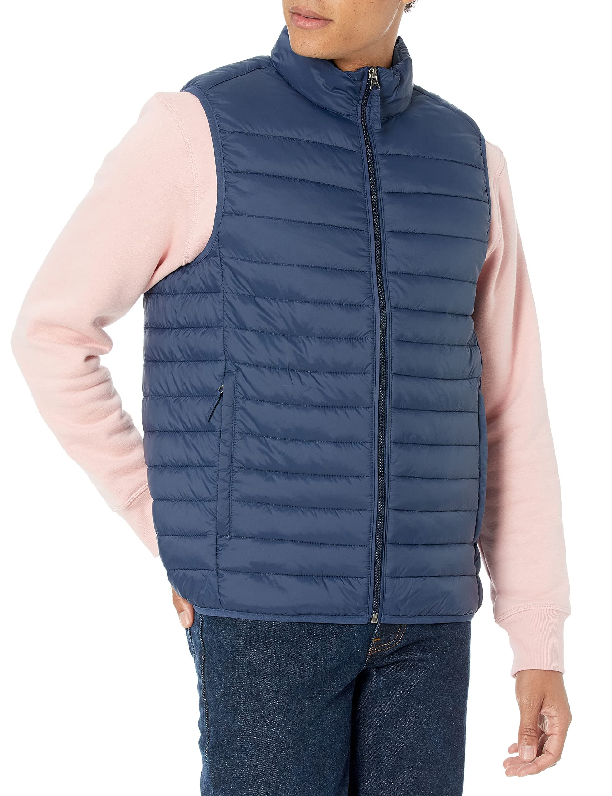 Amazon Essentials Mens Lightweight Water-Resistant Packable Puffer Vest