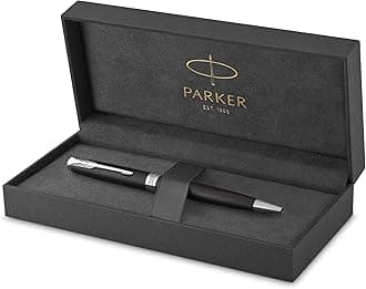 Sonnet Ballpoint Pen | Matte Black Lacquer with Palladium Trim | Medium Point Black Ink | Gift Box