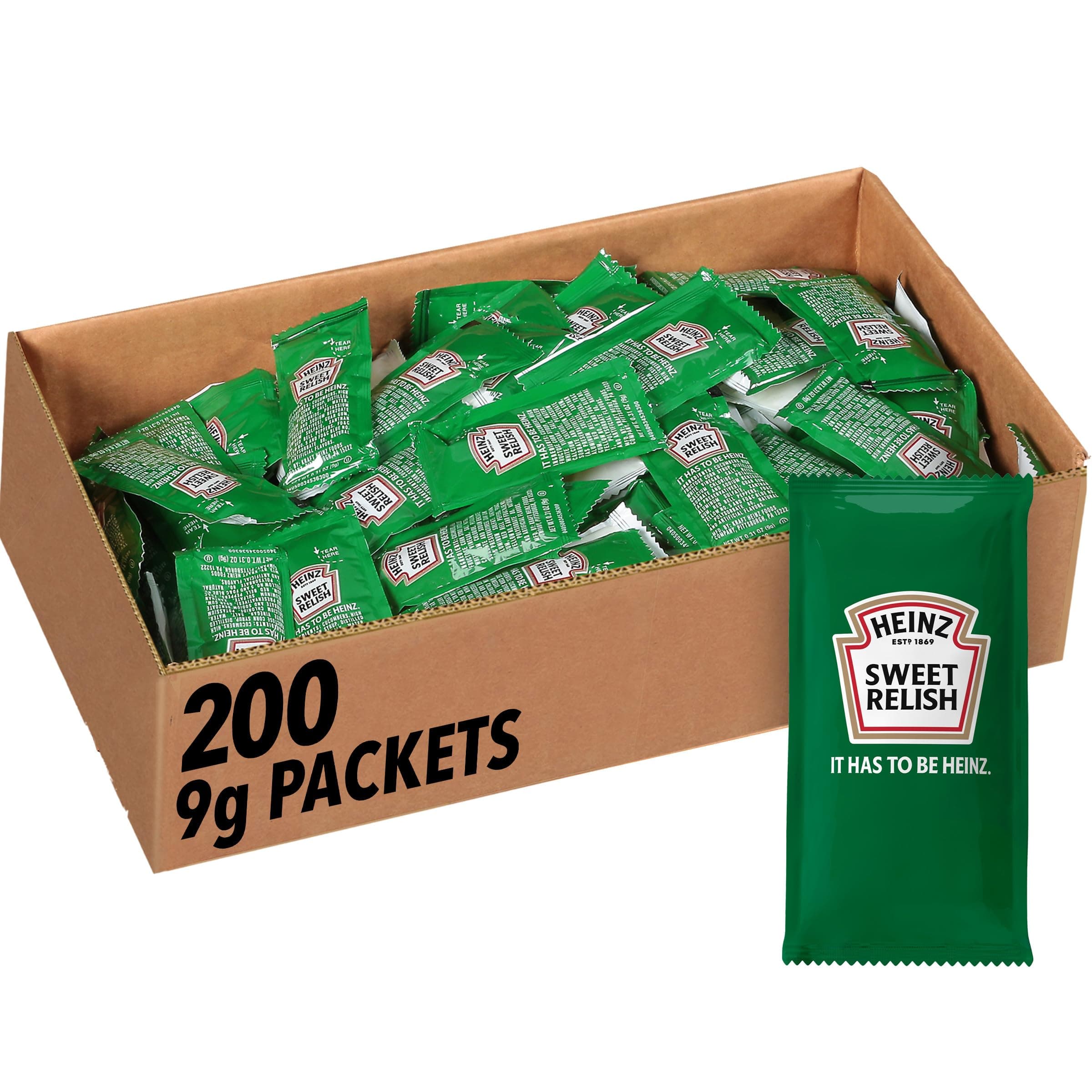 Relish Single Serve Packet (0.3 oz Packets, Pack of 200)
