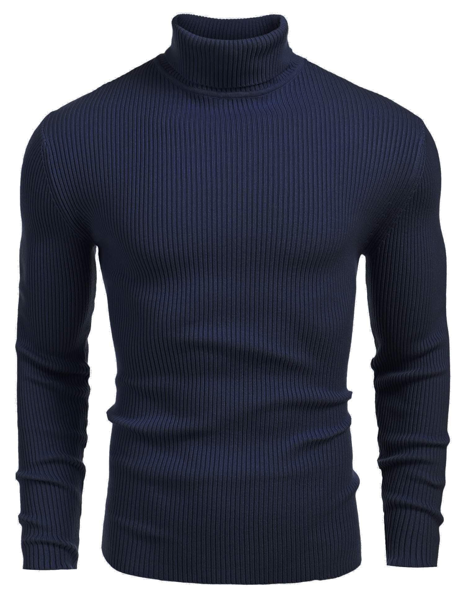 DENIMHOLIC Men's Cotton Turtle Neck Sweater