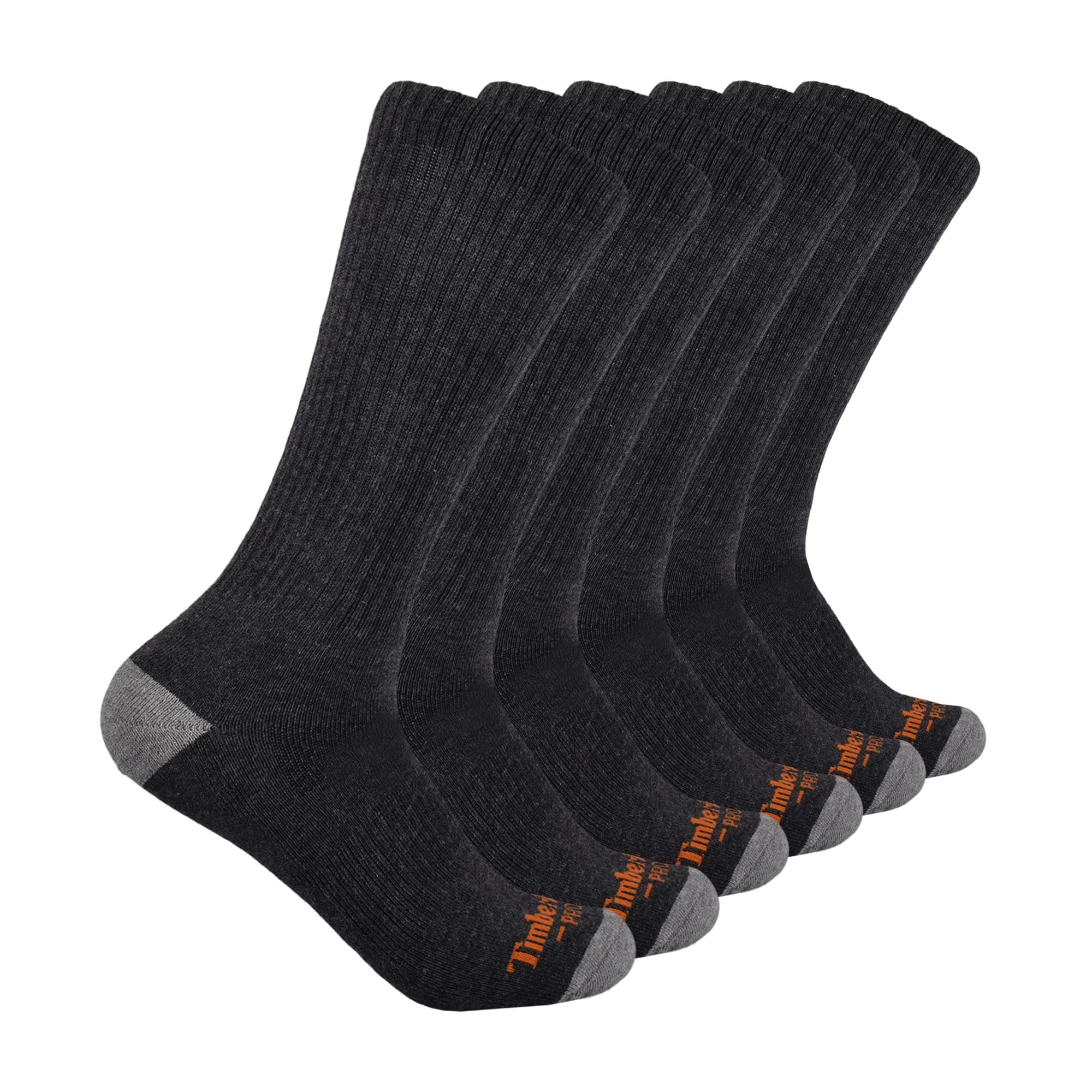 Timberland PRO mens 6-pack Performance Crew Length Socks Casual Socks