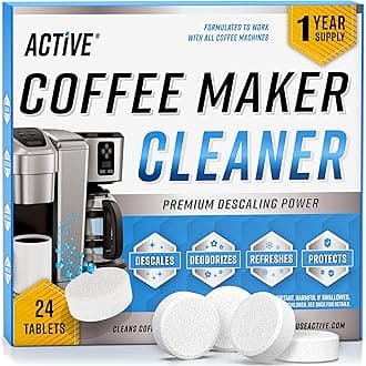 - Coffee Machine Cleaner Descaler Tablets - 24 Count, Compatible With Nespresso, Keurig, Ninja, Delonghi, Miele, Coffee Maker Pot Descaling & Cleaning Tabs, Descale Drip Coffe And Espresso Machines