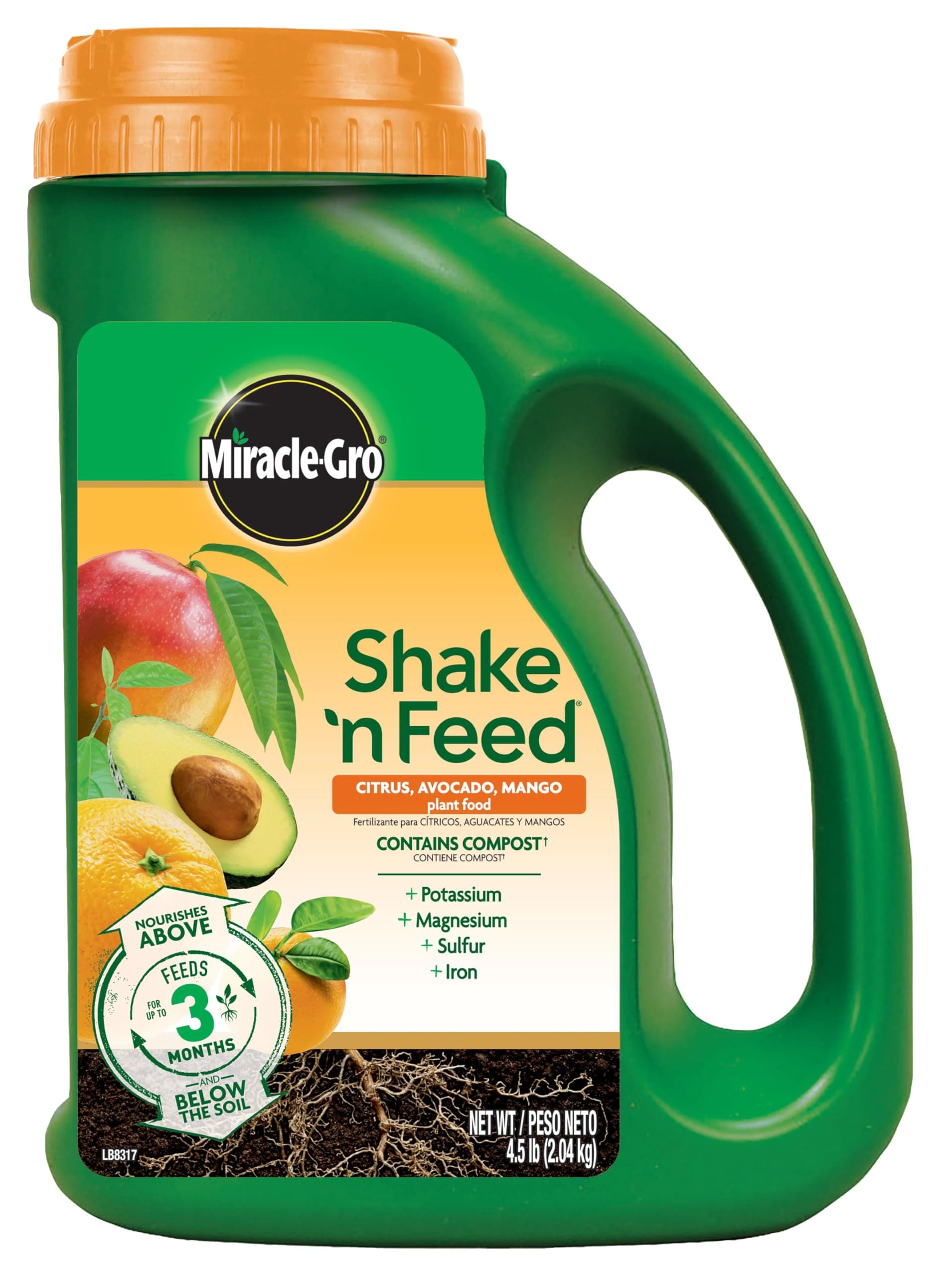 Miracle-Gro Shake 'N Feed Continuous Release Citrus, Avocado and Mango Plant Food Fertilizer