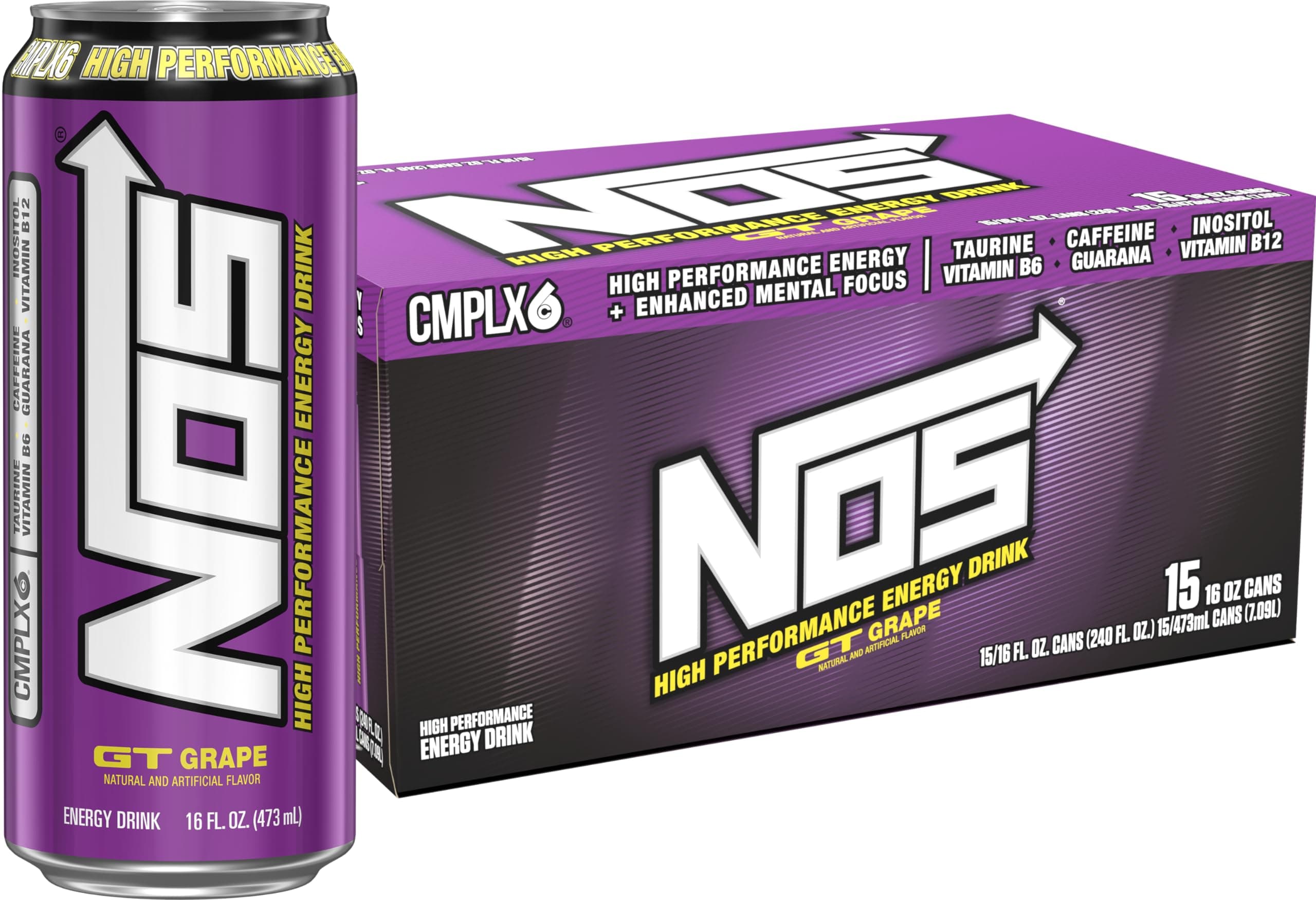 GT Grape: High Performance Energy Drink. 16 Fl oz