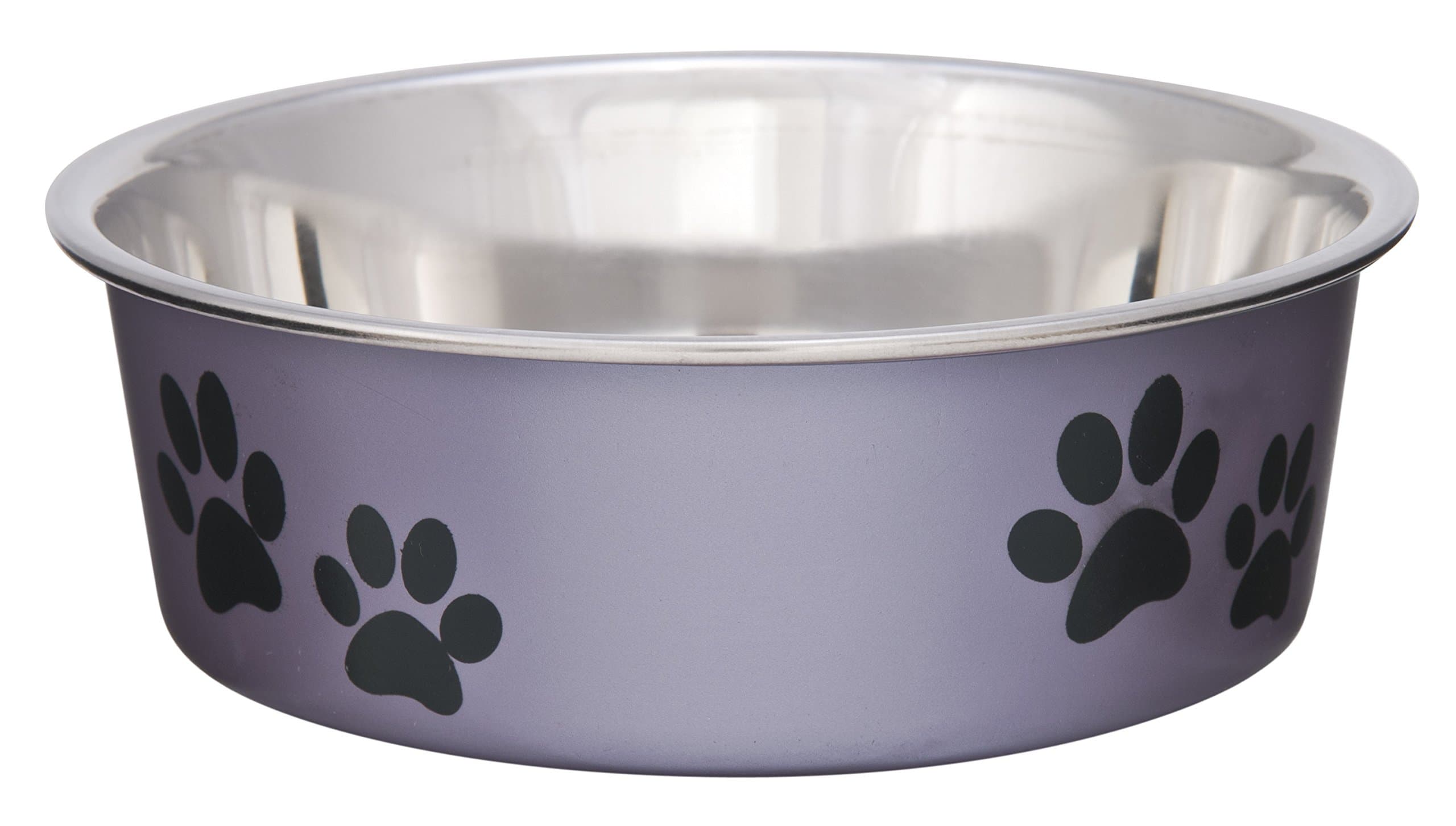 Loving Pets Metallic Bella Bowl, Small, Grape