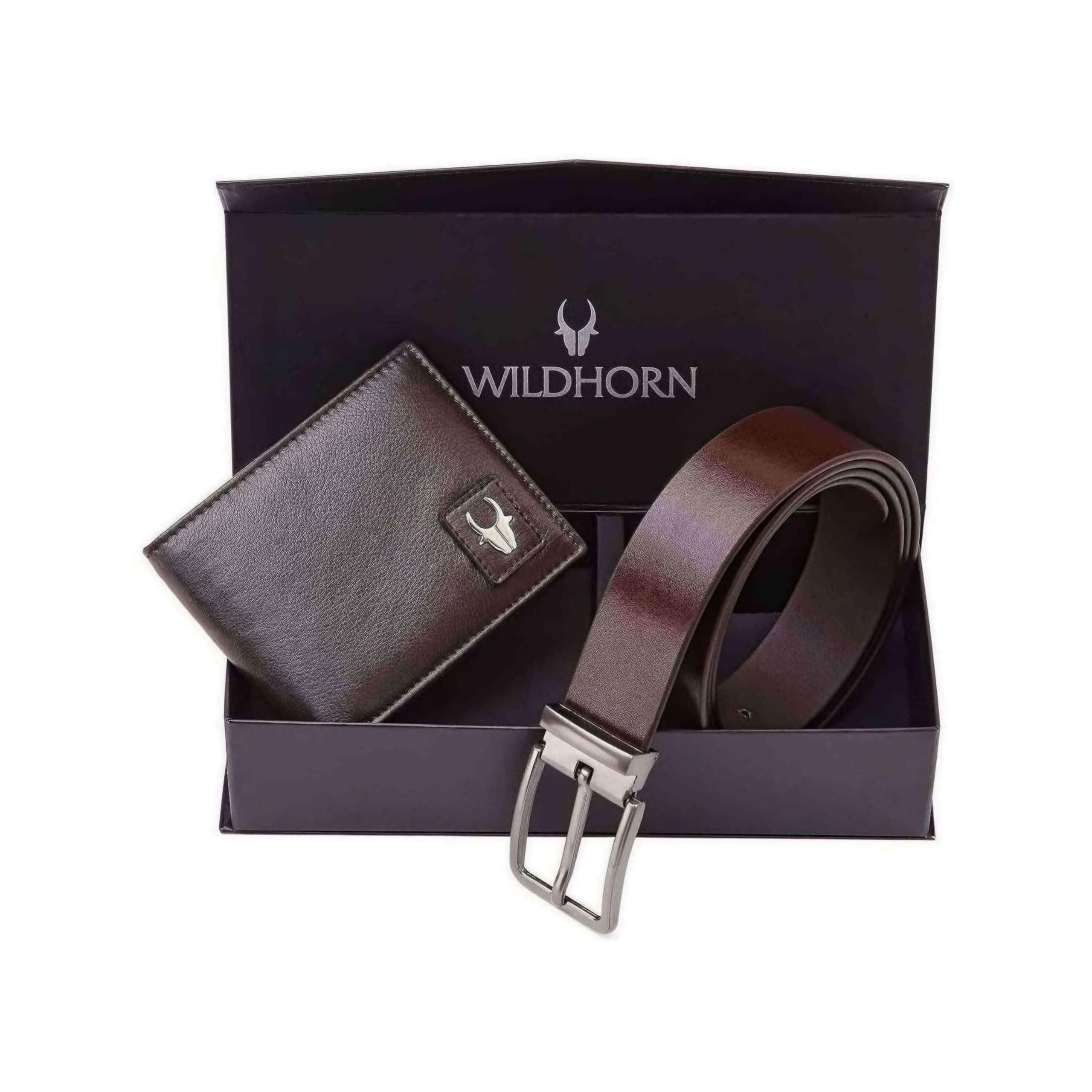 RFID Protected Genuine Leather Wallet & Gift Combo for Men