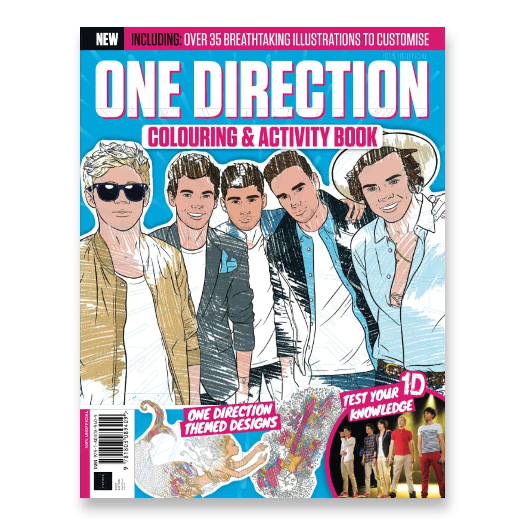 One Direction Coloring & Activity Book: Over 35 Breath-taking Illustrations to Customise