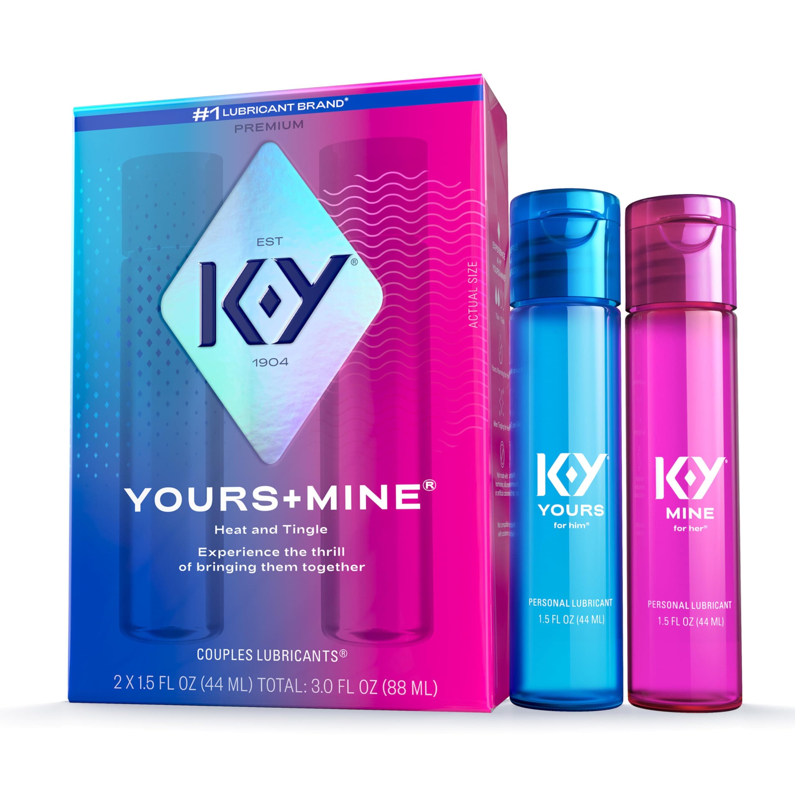 K-Y Yours + Mine Couples Personal Lube