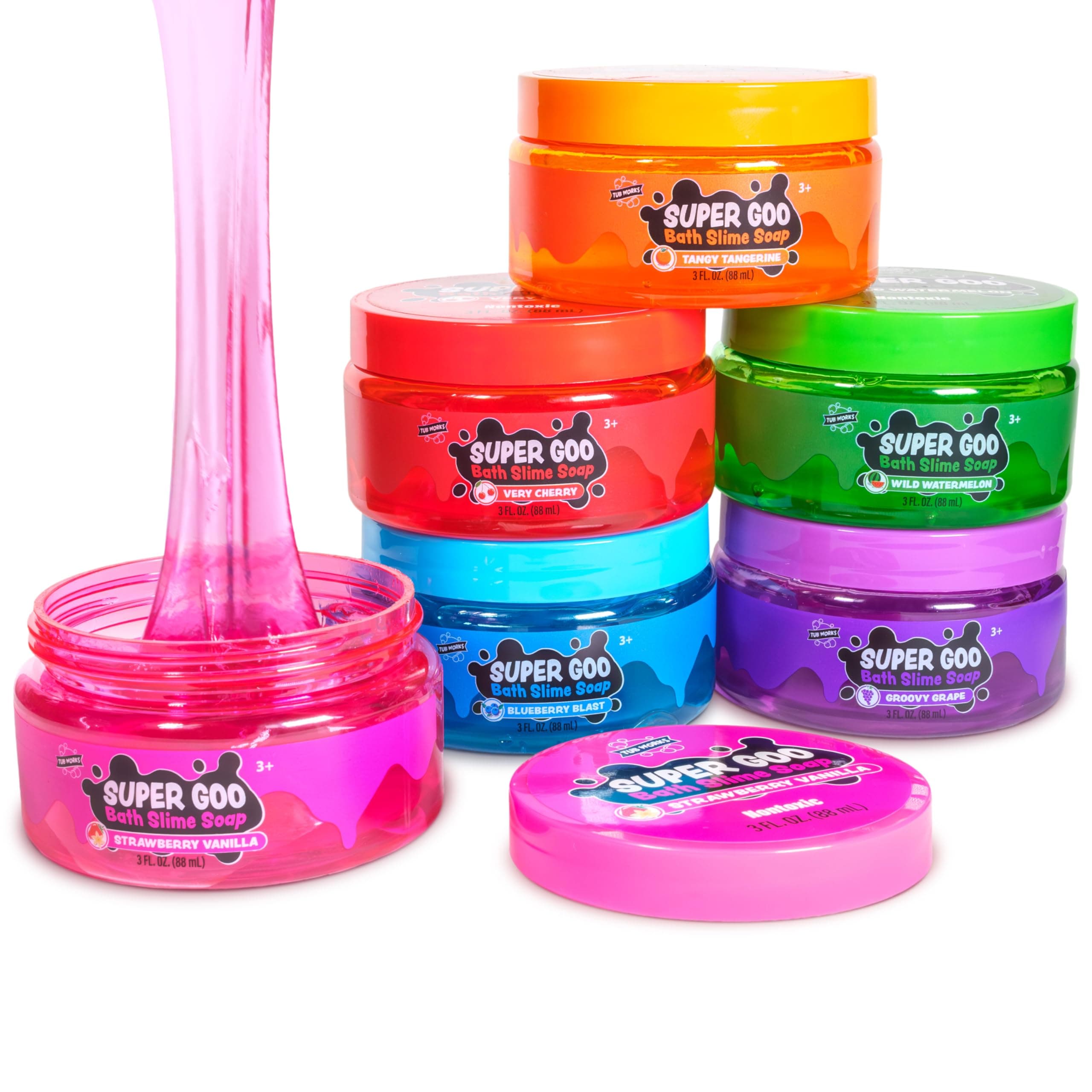 Super Goo Bath Slime, 6 Pack