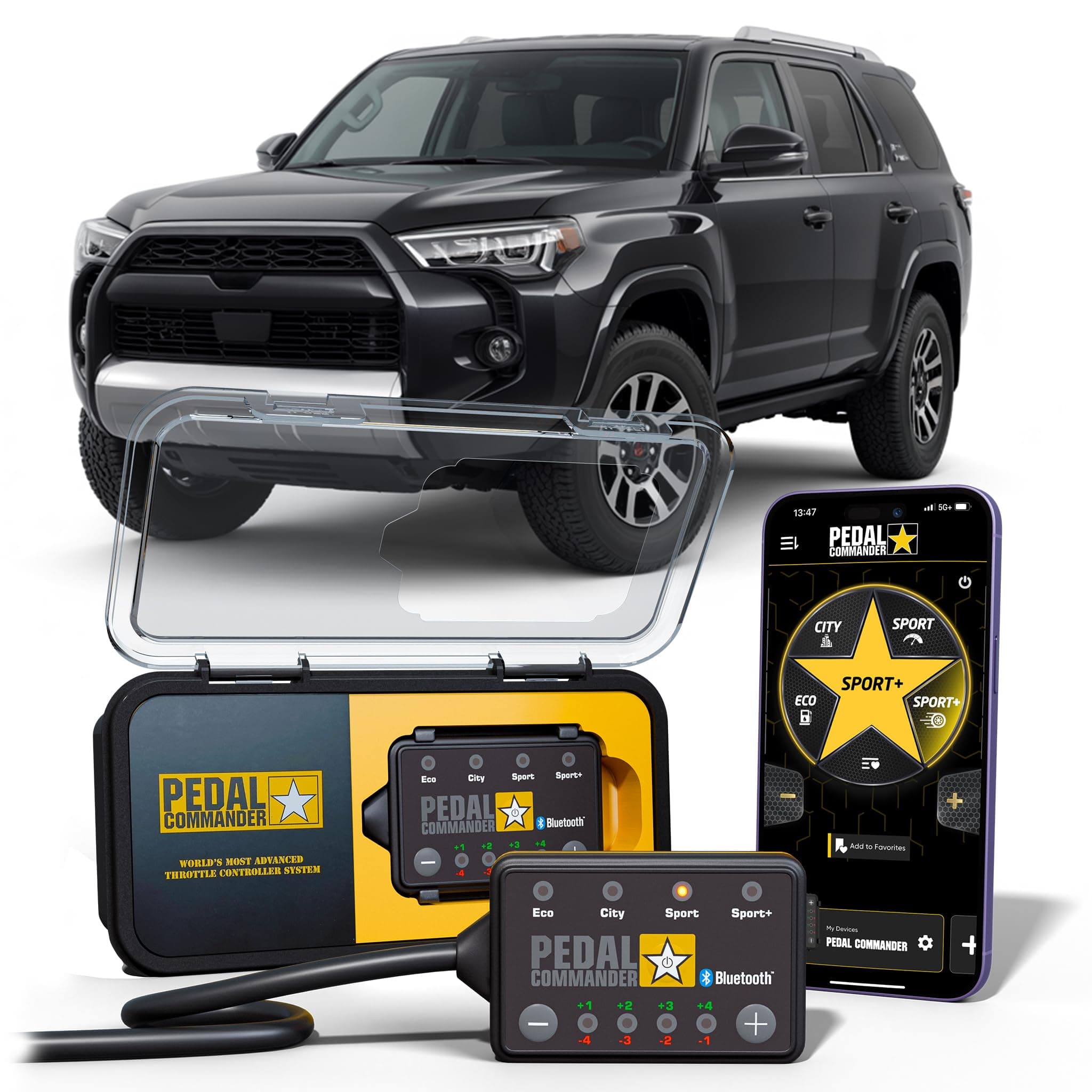 PEDAL COMMANDER Throttle Response Controller Compatible with Toyota 4Runner 2010-2024 - Plug-and-Play, 4 Driving Modes, App Control, Throttle Controller Performance Mods, 4Runner TRD Accessories