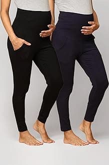 Comfy Maternity Leggings | Comfortable | Soft | Pre and Post Pregnancy | Comfort Stretch Pregnancy Leggings for Women