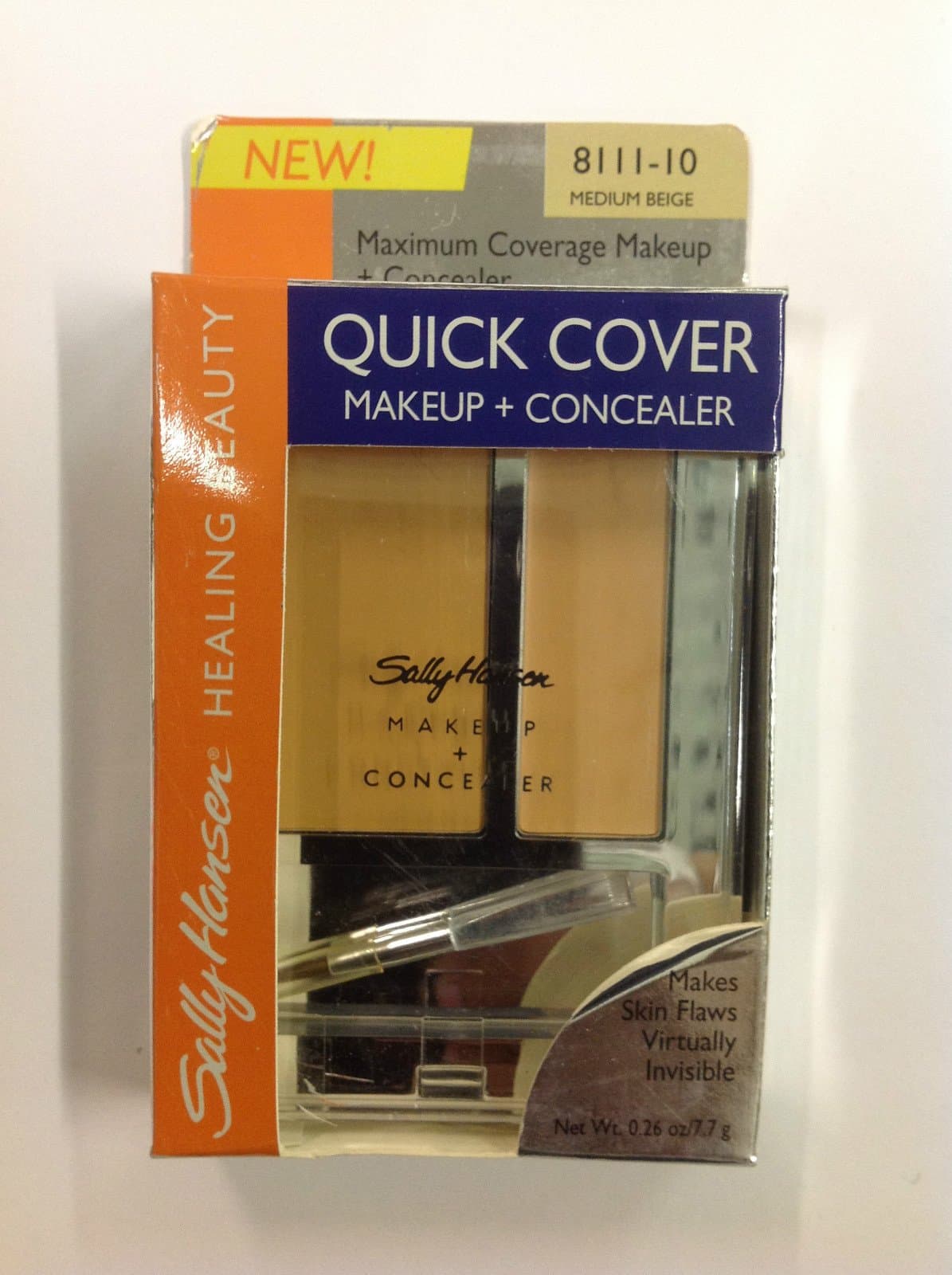 Sally Hansen Quick Cover Makeup + Concealer (Medium Beige) 8111-10.