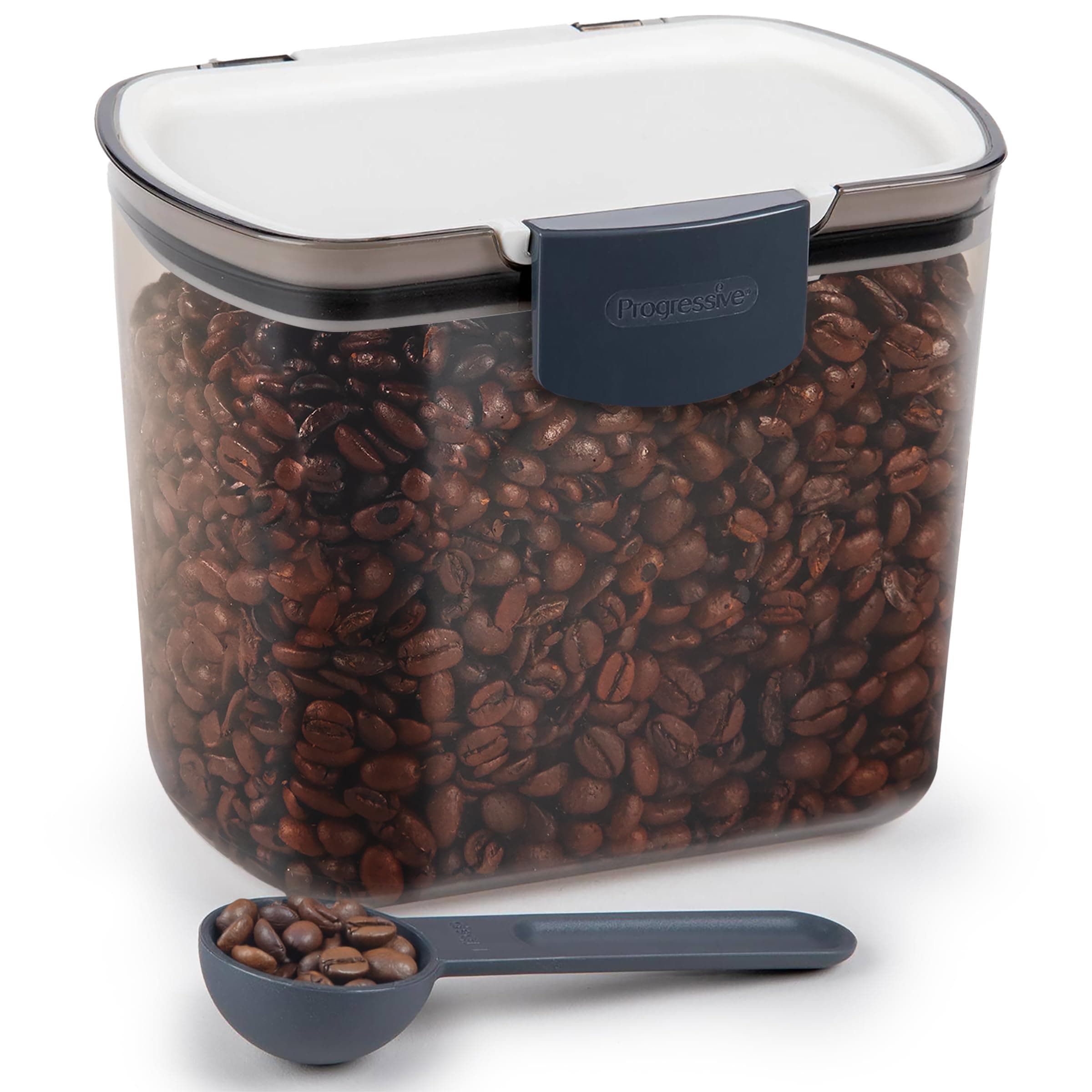 1.5-Quart Coffee Storage Container with Scoop – Tinted, Airtight Plastic