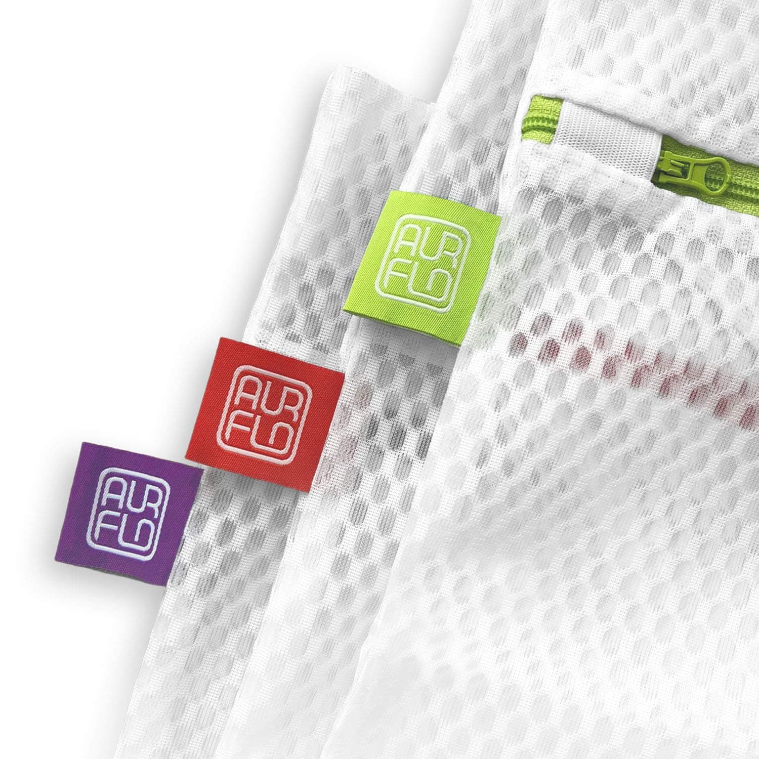 Mesh Laundry Bags for Delicates – 3 Medium Durable Net with Anti Rust Zipper, Hanging Loop-Garment Safe Wash Bags and Organizer for Washing Machine, Lingerie, Socks, Bra, Underwear, Baby Items, Travel