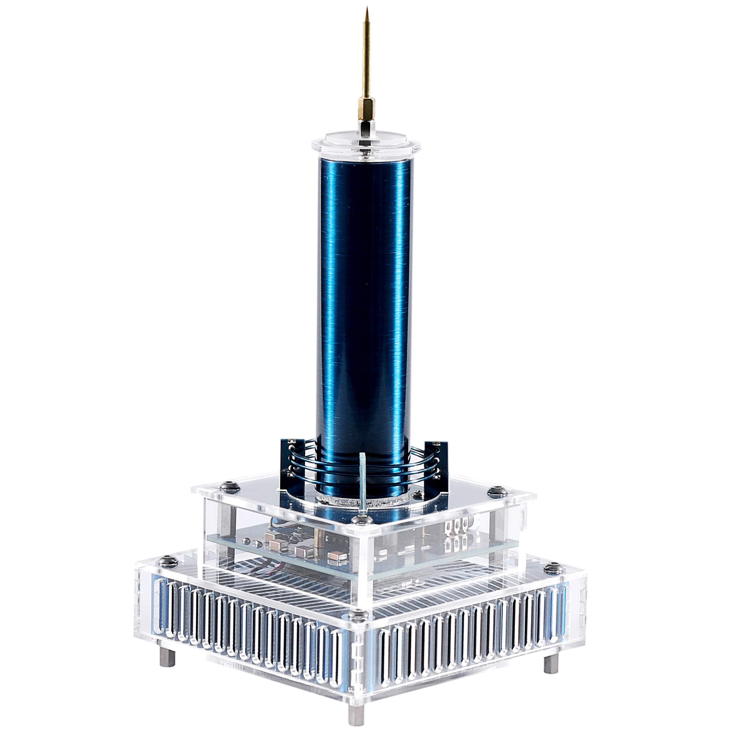 Joytech Music Tesla Coil Acrylic Base Shell Arc Plasma Loudspeaker Wireless Transmission Experiment Desktop Toy Model (YS09)