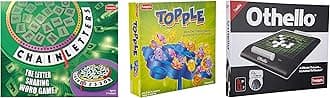 Funskool Games Othello and Topple Strategy Games - Portable Classic Travel and Balancing Skill Game - Chain Letters for Adults