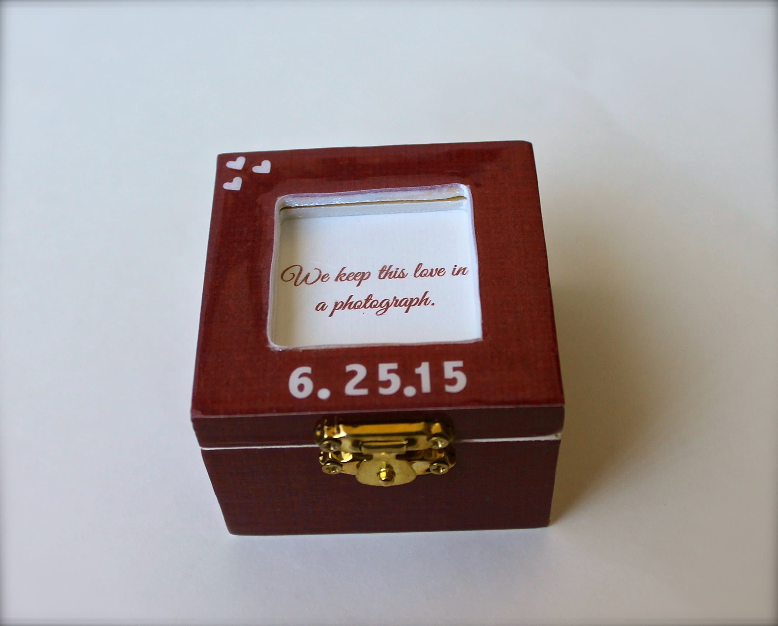 Wooden Personalized Handmade Custom Design Pull-Out Picture Album Frame Box by LetLoveGrowCA