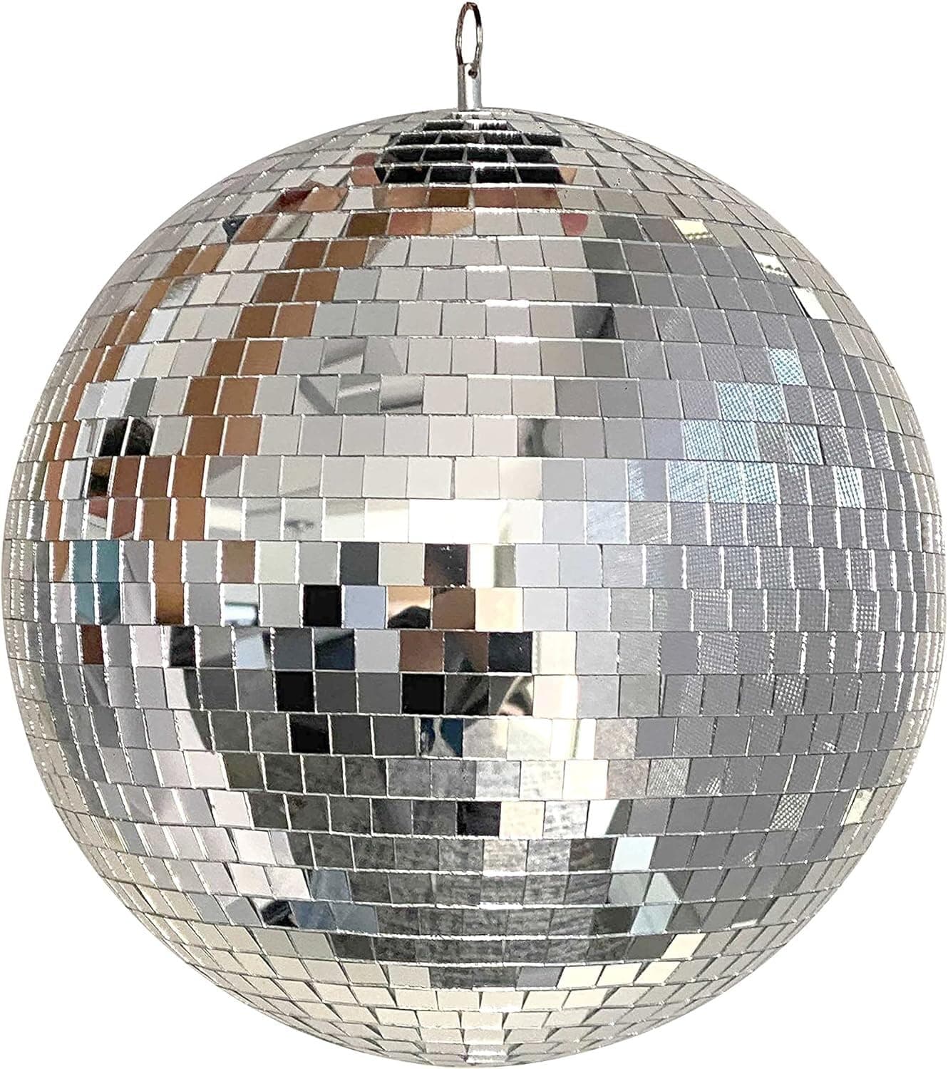 Disco Ball, Covered with rigid reflective mirrors to reflect light rays, Elegant decoration for home parties, New Year celebrations and stage props, Durable and Light weight - Disco Ball Only (30 cm)