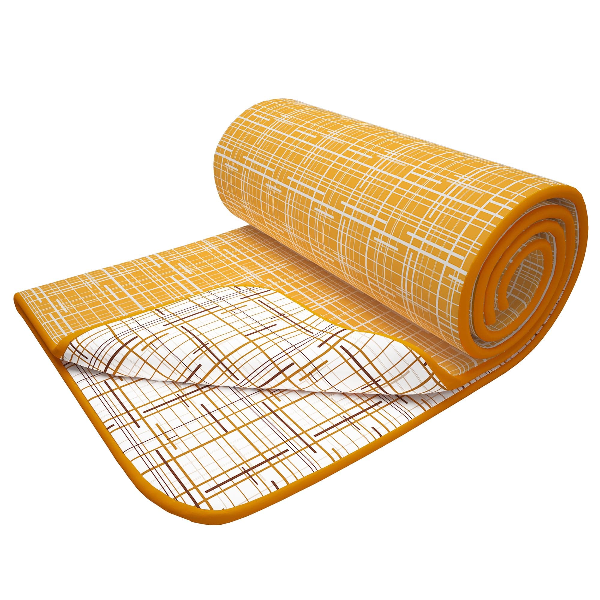 Story@Home Dohar Double Bed, Blanket for Winter,100% Cotton Reversible Light Weight Dohar Double| 225 X 240 CM|Yellow & White