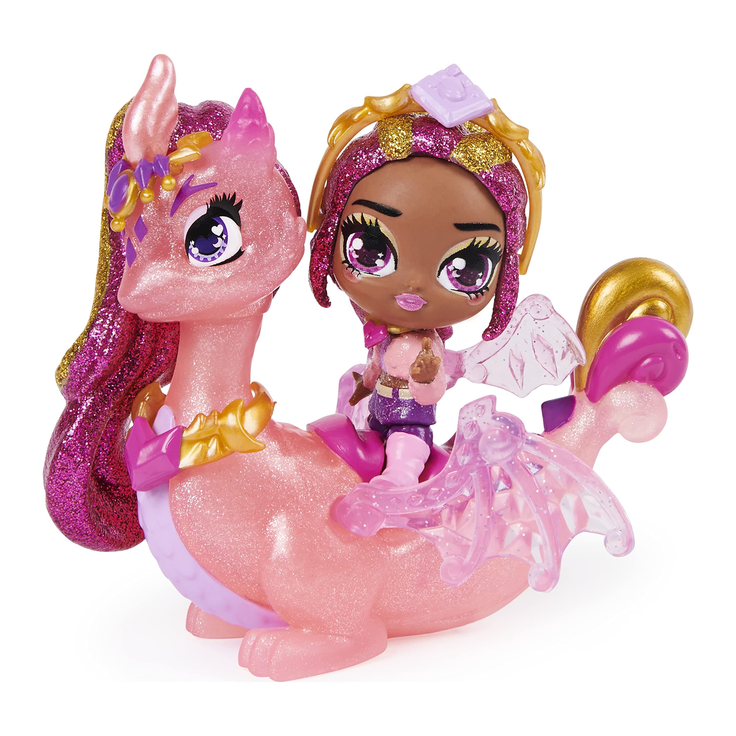 Pixies Riders, Crystal Charlotte Pixie and Draggle Glider Set with Mystery Feature