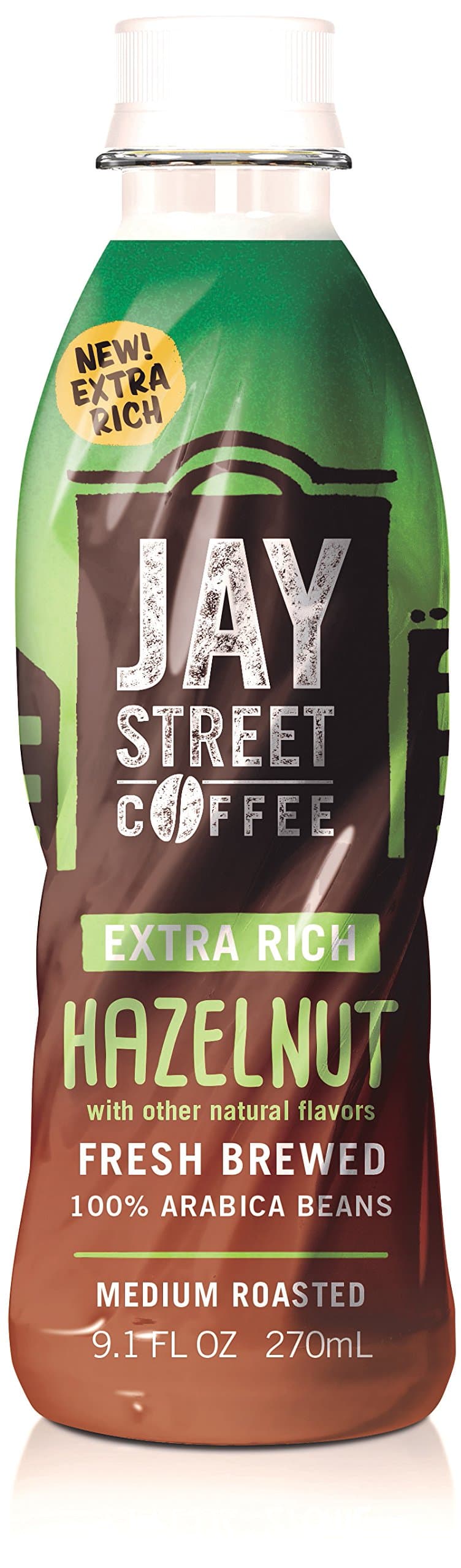 Jay Street Coffee, Extra Rich Hazelnut, 9.1 Ounce (Pack of 12)