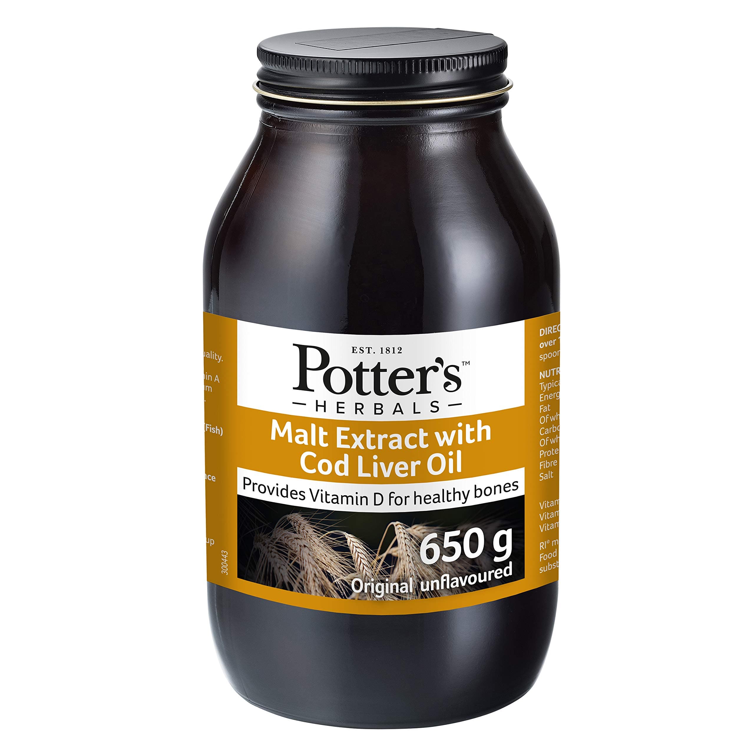 Potters Potter Malt Extract and Cod Liver Oil 650g