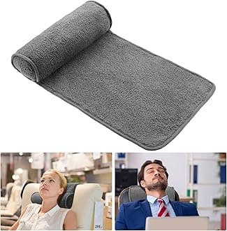 Weysat Neck Head Pillow for Recliner Chair Non Slip Fleece Adjustable Neck Roll Support Headrest Pillow for Travel Home Office Recliner Couch Sofa Armchair(Dark Gray)