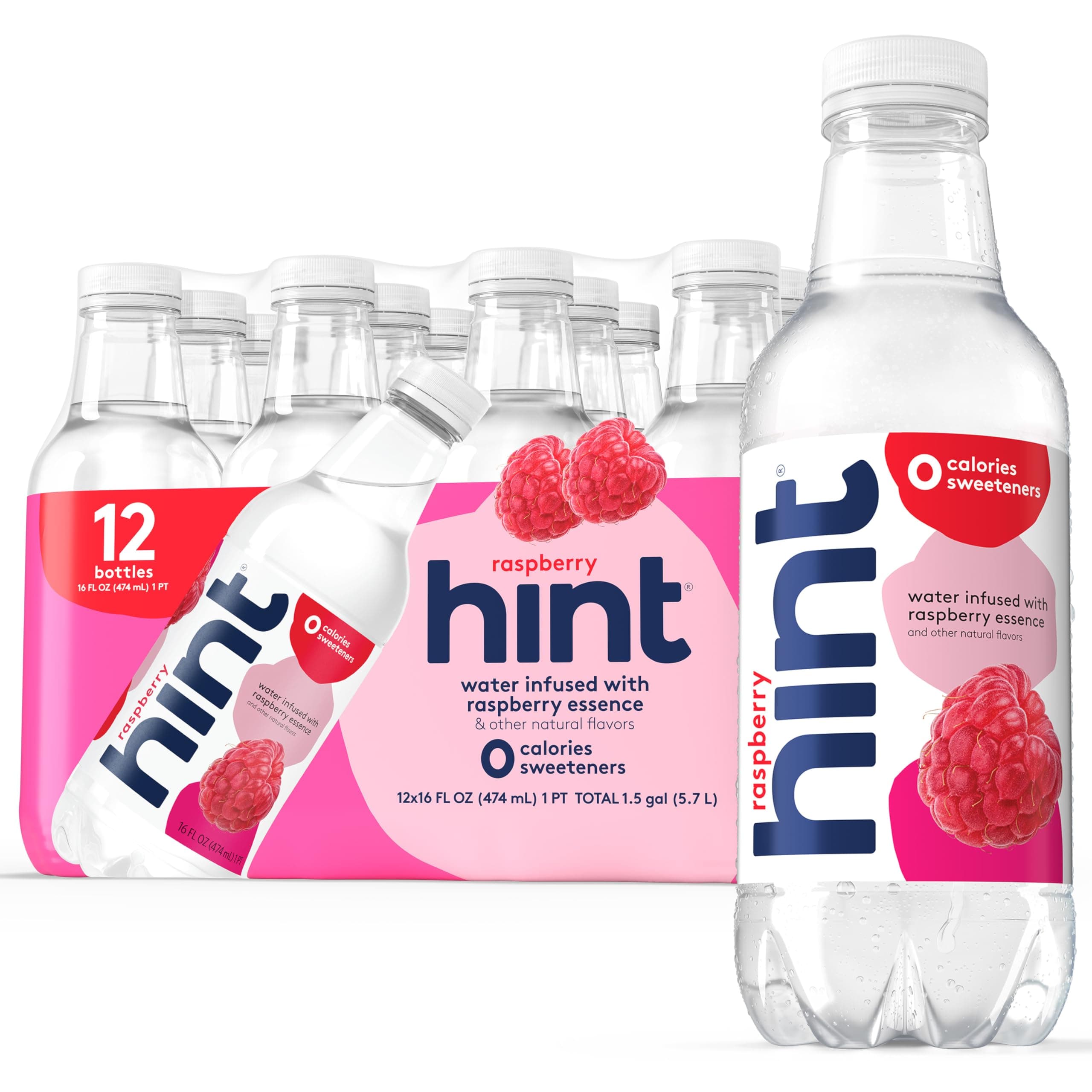 Hint - All Natural Water Raspberry - 16 lbs