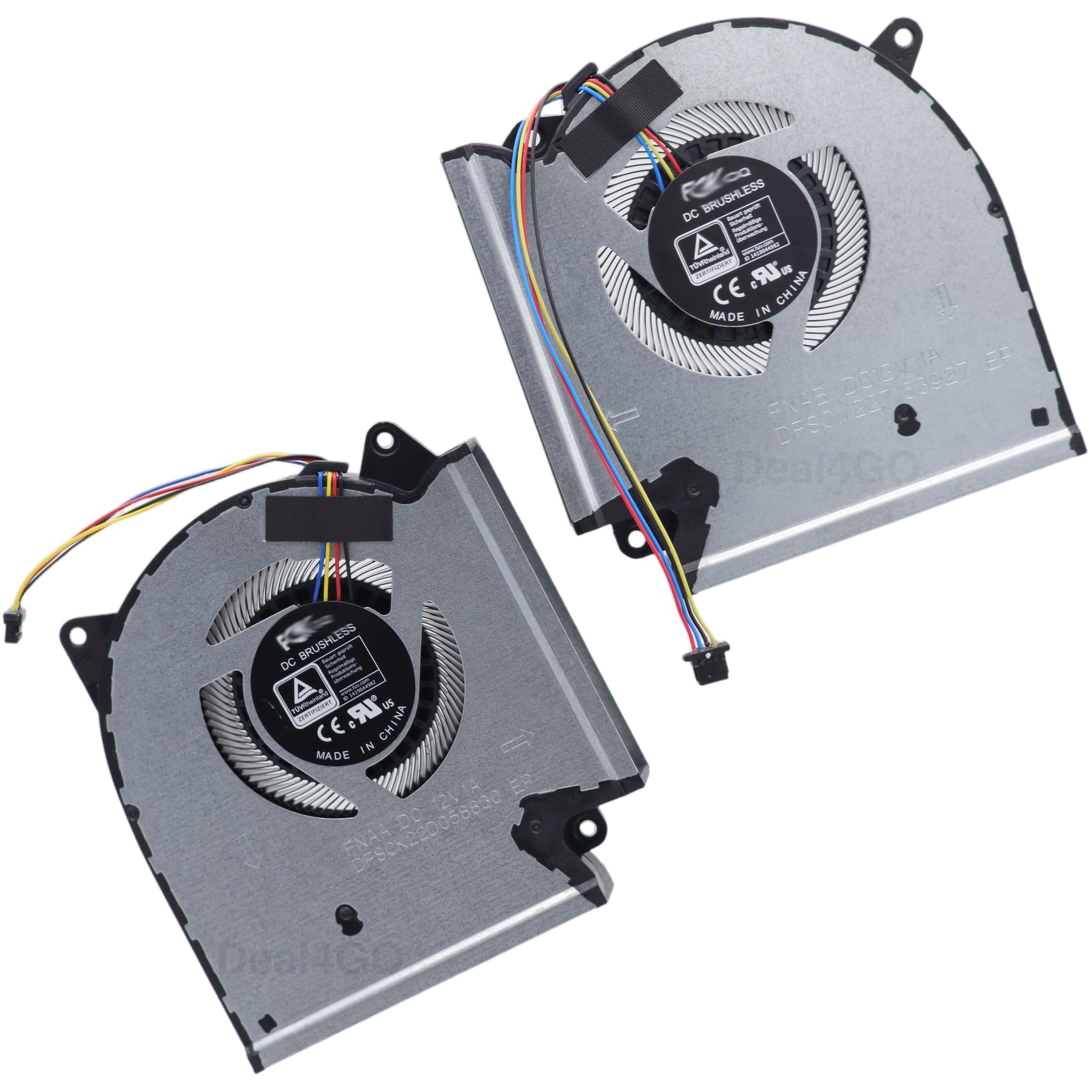 Deal4GO CPU & GPU Graphics Cooling Fan Replacement for ASUS G533 G513 G713 G733 G533QR G533QS G513QM G713QM G733ZW G533ZW-AS94