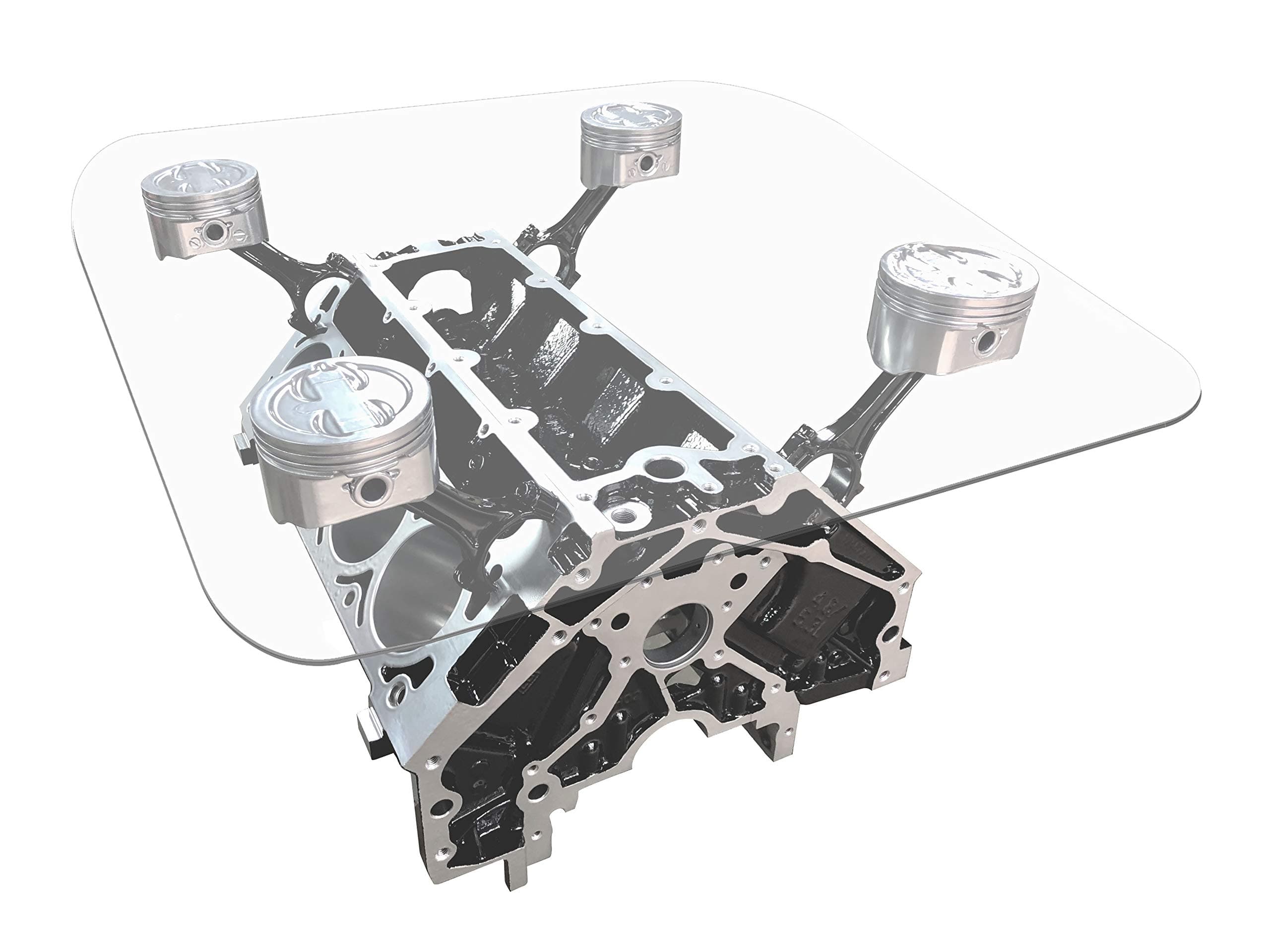 Engine Block Coffee Table - Two-Tone