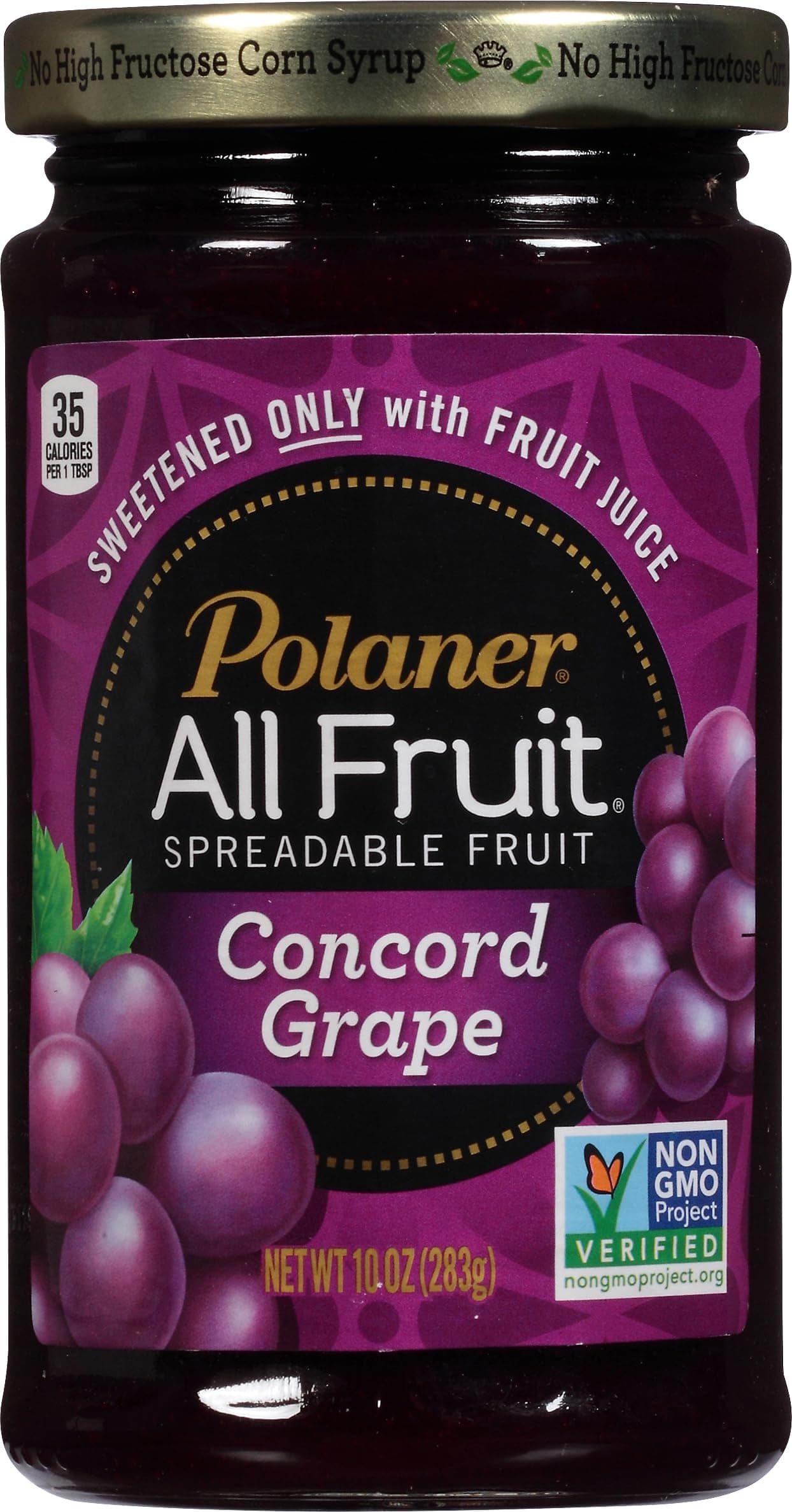 Polaner All Fruit Spreadable Fruit, Grape, 10 Ounce