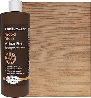 Furniture Clinic Wood Stain (Antique Pine) - Fast Drying, Highly Concentrated and Easy to Apply - Stain for All Wood Indoor or Outdoor - 500ml