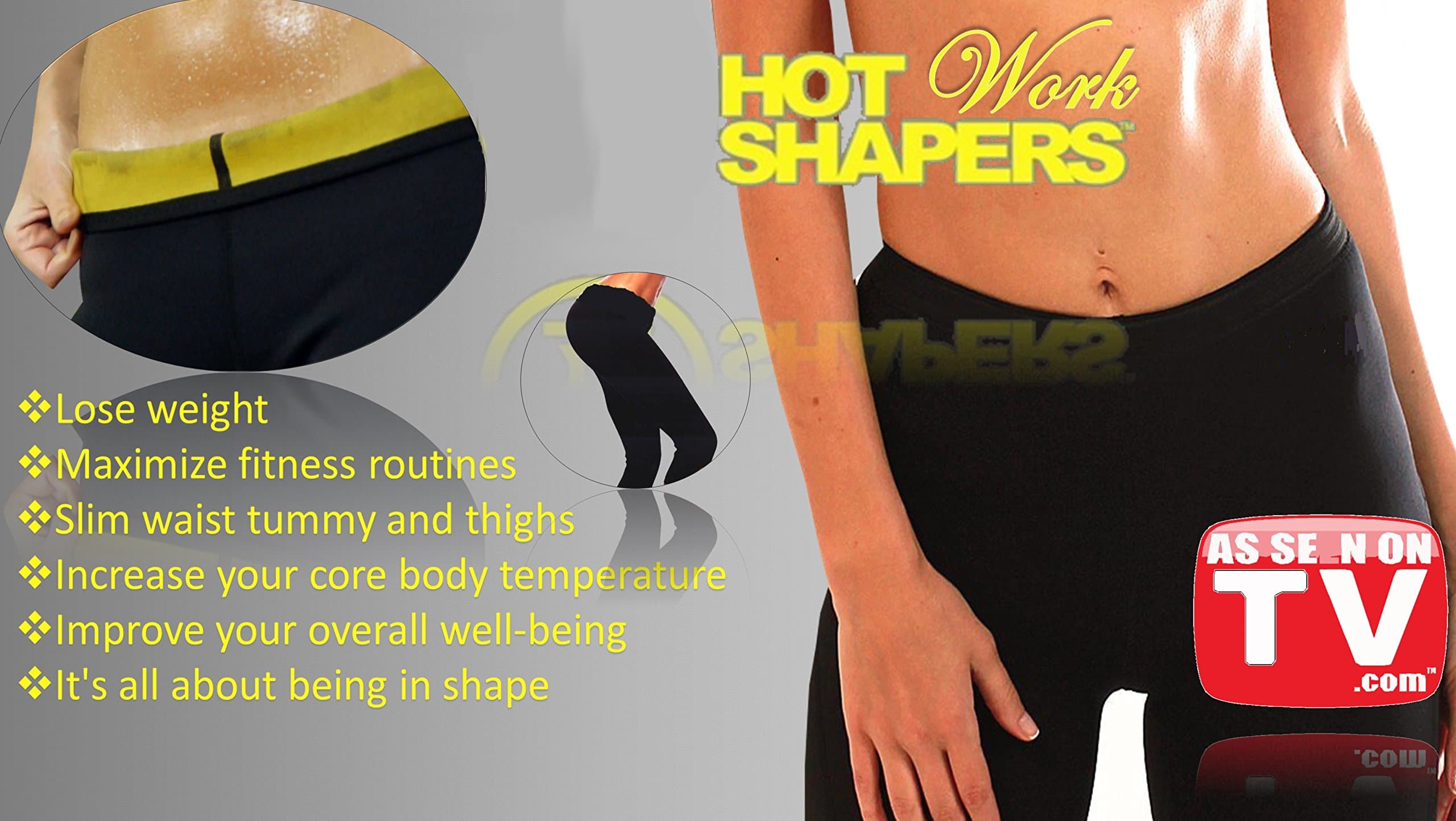 Hot Work Shapers (para sudar y sudar Knee-Pants) (Large)