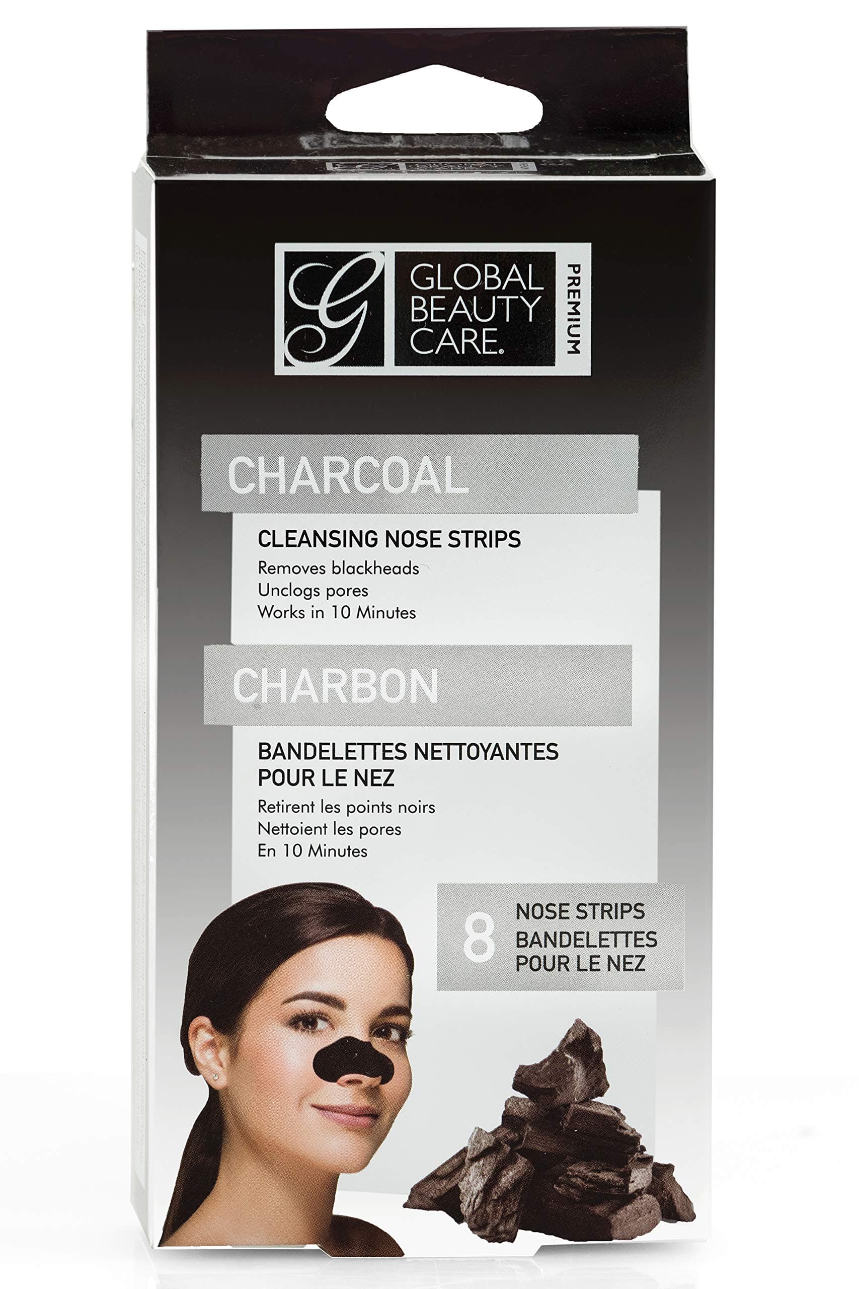 Charcoal Cleansing Nose Strips - 8 Strips Included