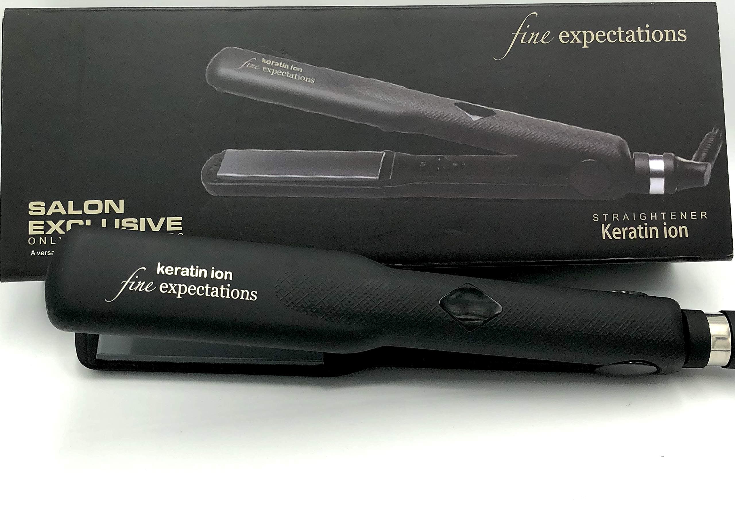 Salon Professional Ceramic Tourmaline Flat Iron - Best Ionic Boost Straightener for No Frizz - Keratin Ion Protection for Shiny, Silky, Smooth Hair - Auto Shut-Off, Swivel Cord