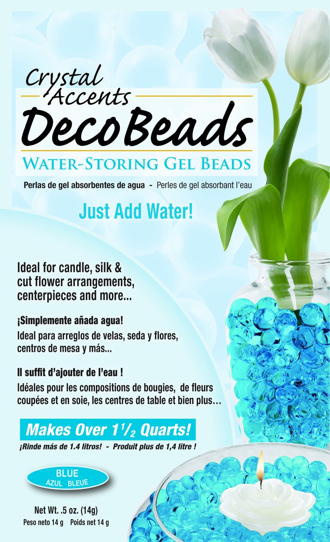 Deco Beads Blue DB-B 1/2-Ounce Packet