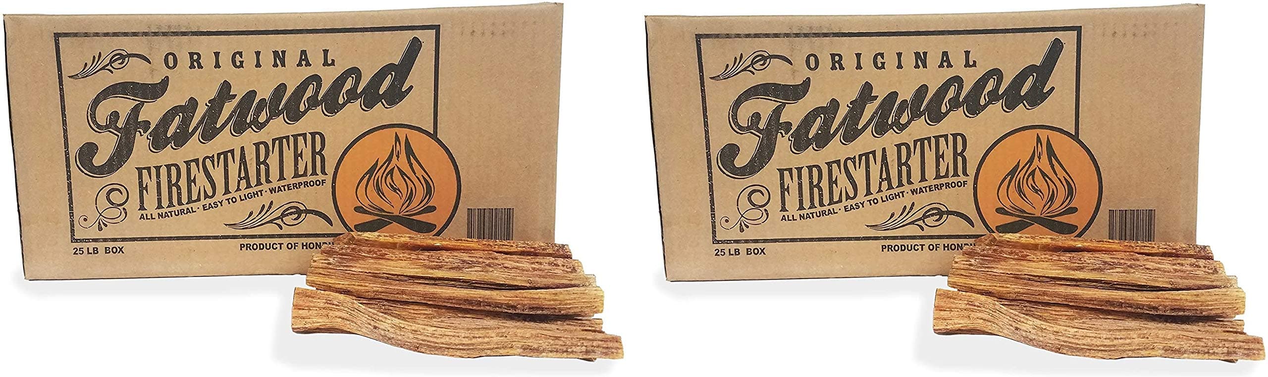 Earth Worth2405 | 25 Pound Box - Fatwood Firestarter