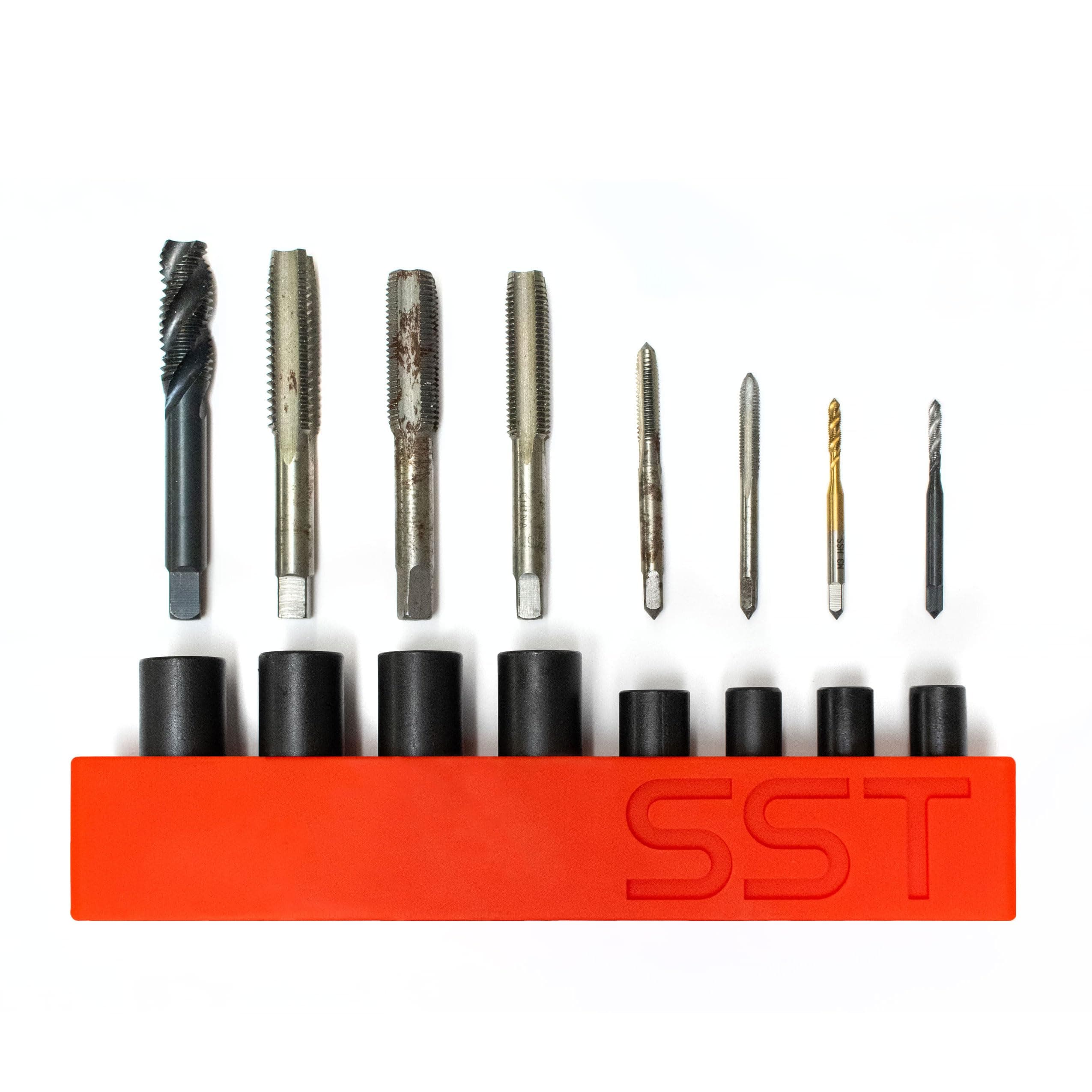 SST - Tap Socket Wrench - 8-Piece Adapter Set - Snug, Secure, & Durable - Easy Storage & Organization - Fits All Number & Fractional M.C.T.I. Standard Taps - Designed in the USA