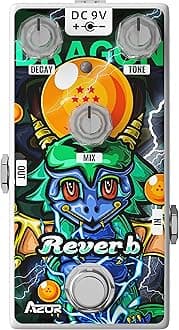 Reverb Guitar Pedal for Pedal Boards, Mini Vintage Digital Reverb Effect Pedal for Electric Guitar AP509