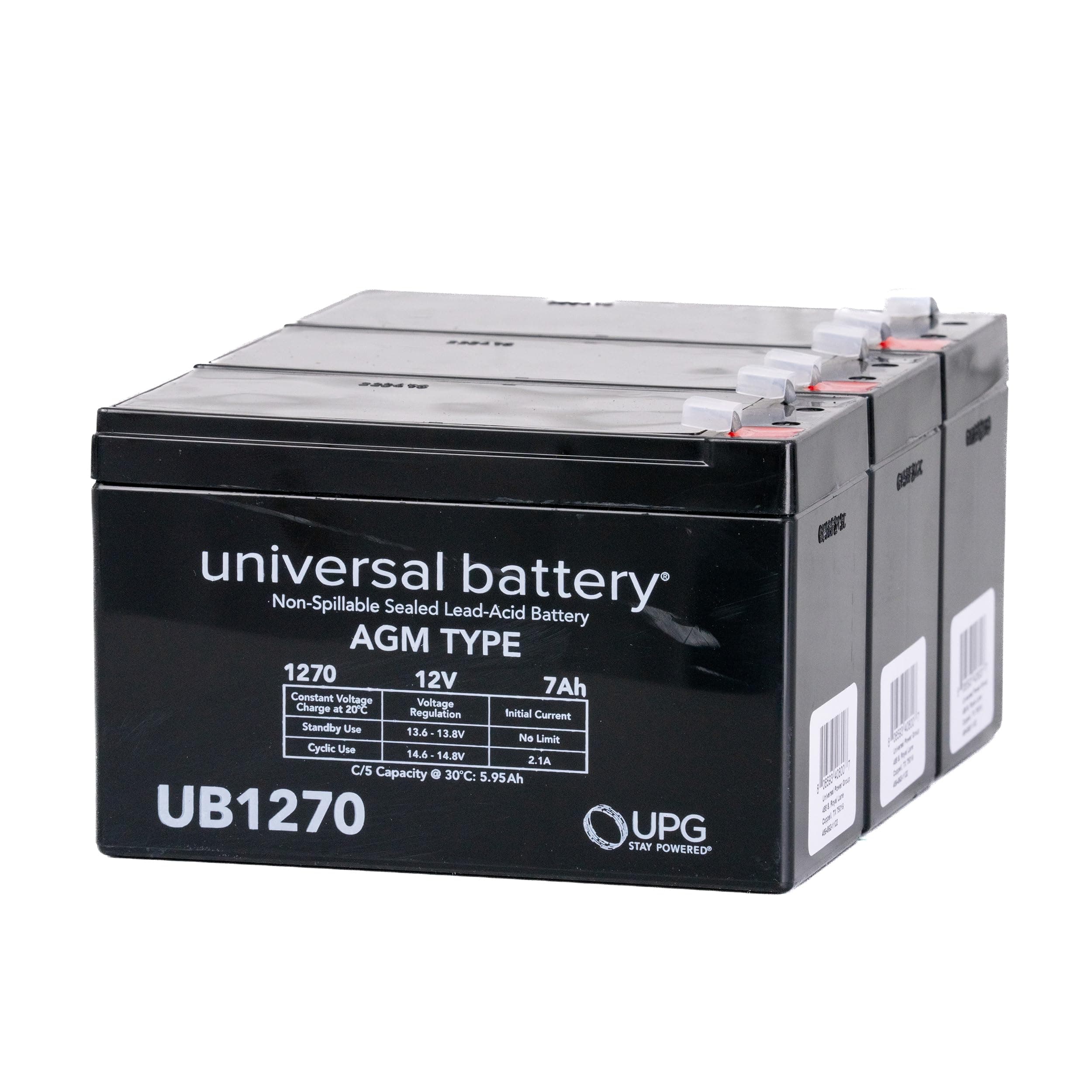 AlveyTech36 Volt Battery Pack (7 Ah, no Harness) - Fits the Razor EcoSmart Metro, Kit of 12V Replacement Batteries, Electric Power Dirt Scooter e-Bike, Scooters, Universal Rechargeable SLA AGM