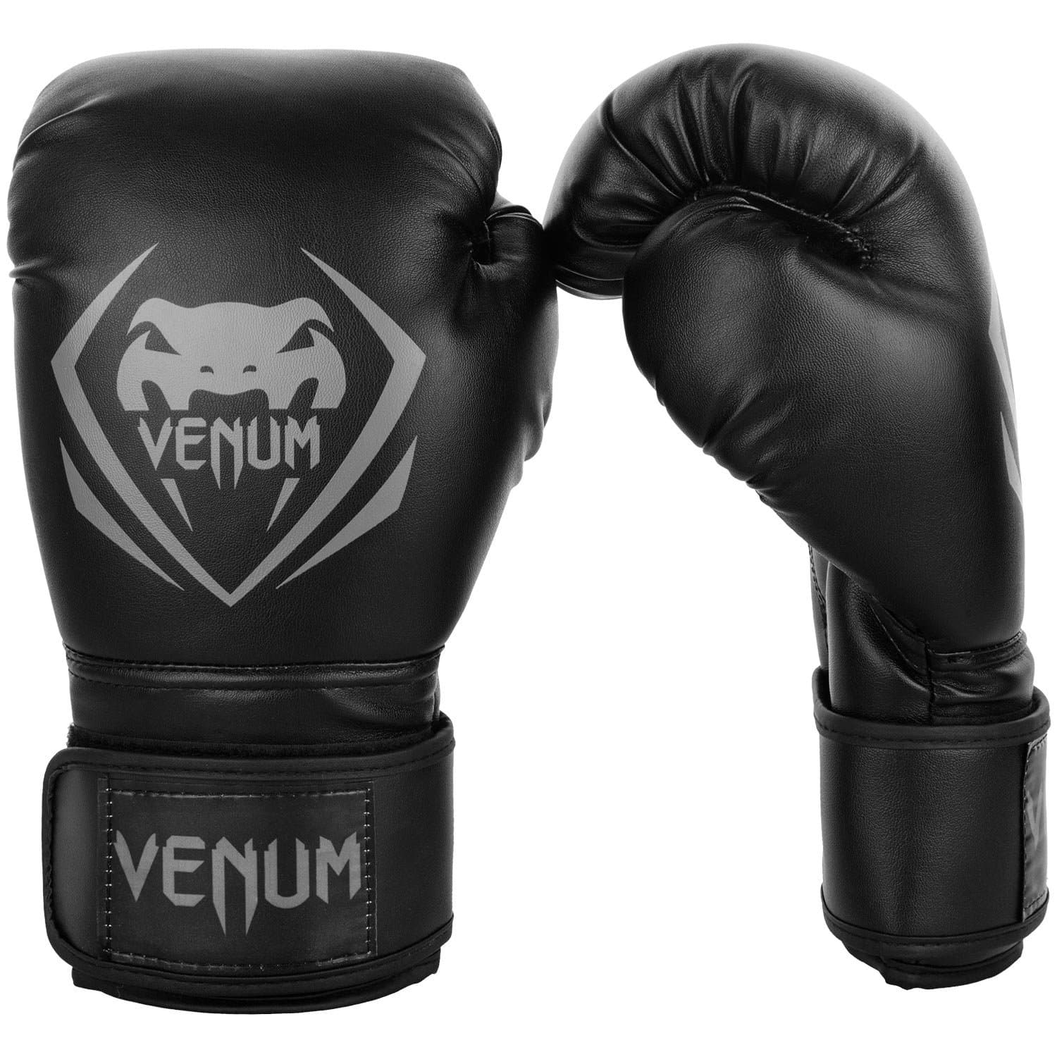 【VENUM】 ボクシンググローブ Contender コンテンダー （黒/グレー） (12oz)