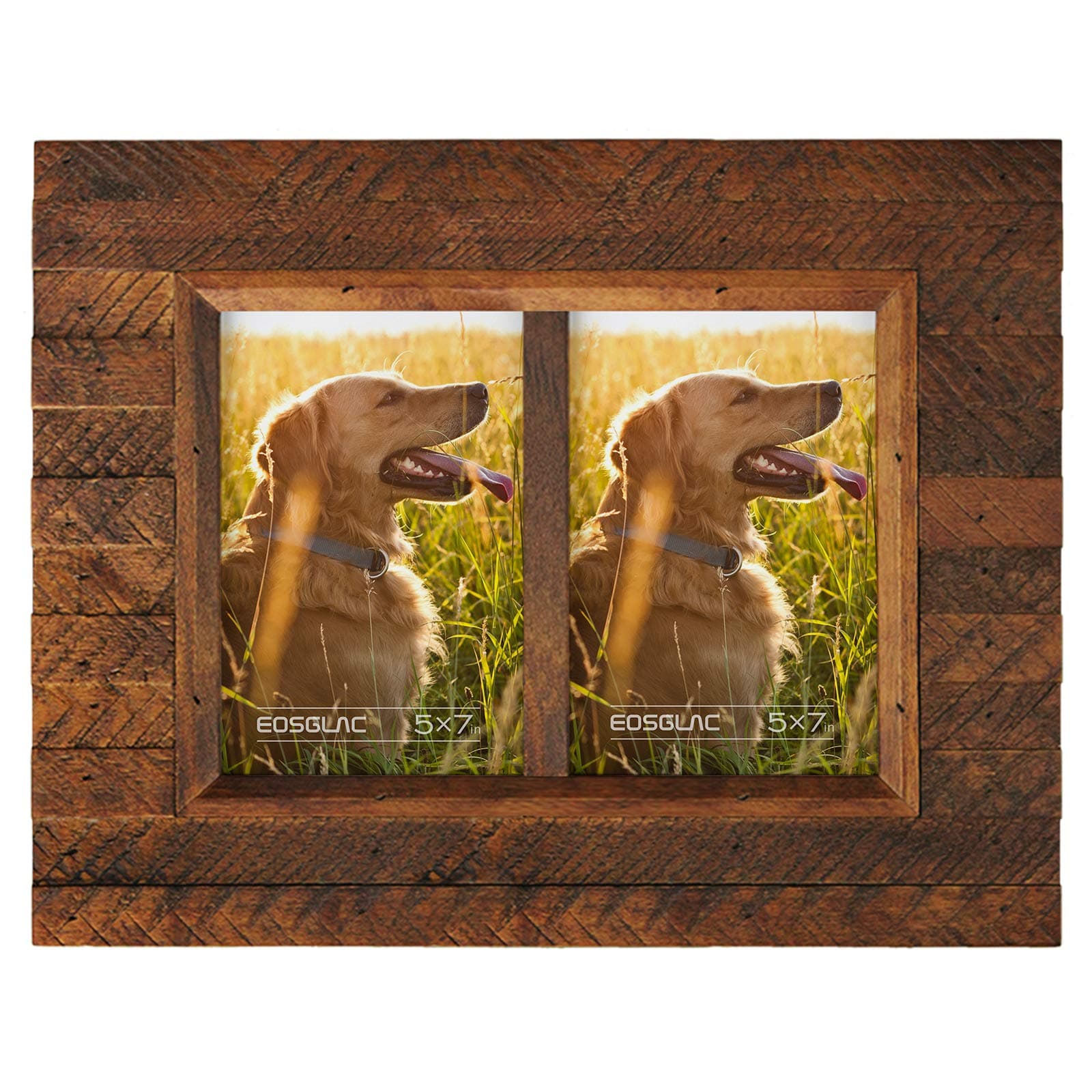 Brown 2 5x7 collage frame