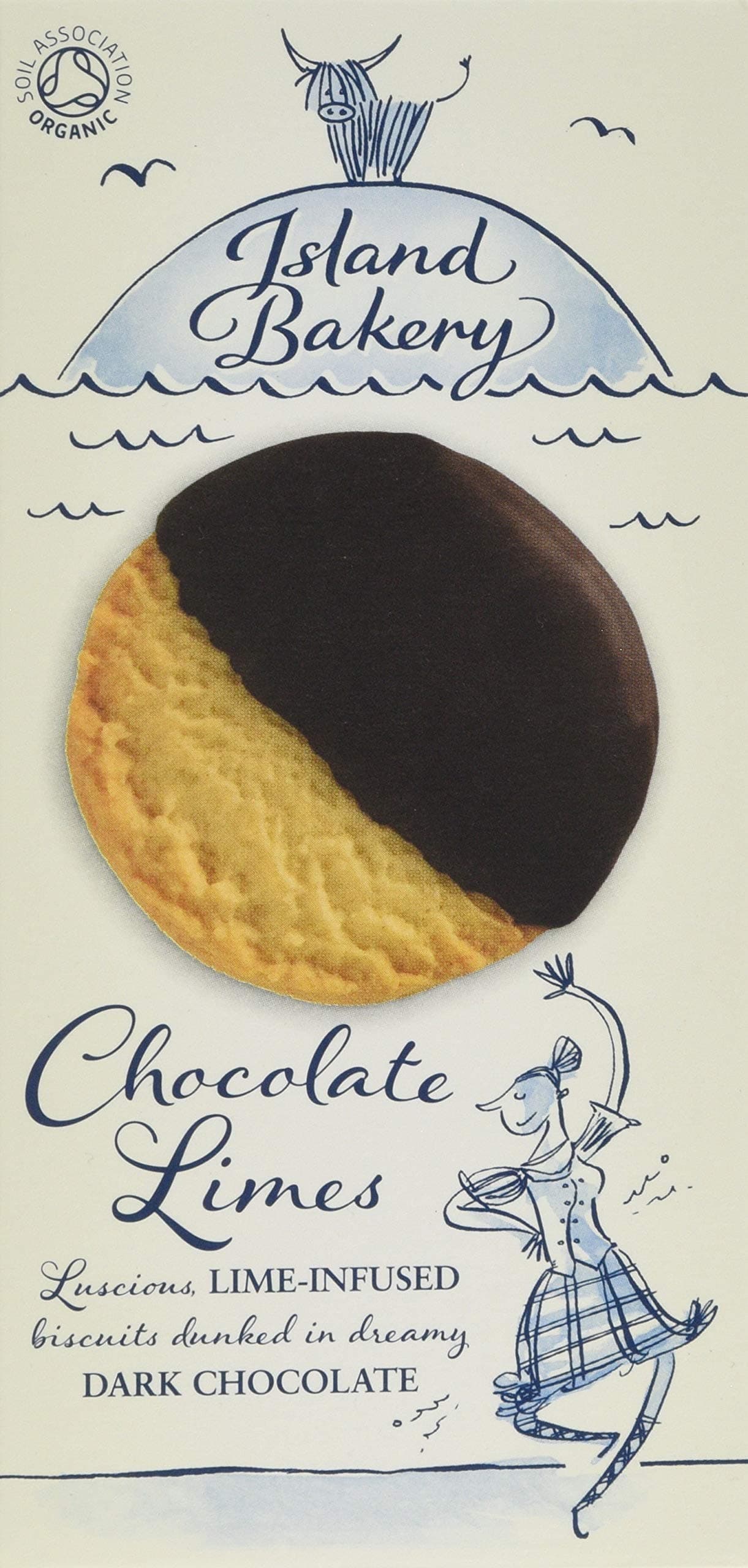 Island Bakery Organic Chocolate Lime Biscuits 150 g (Pack of 3)